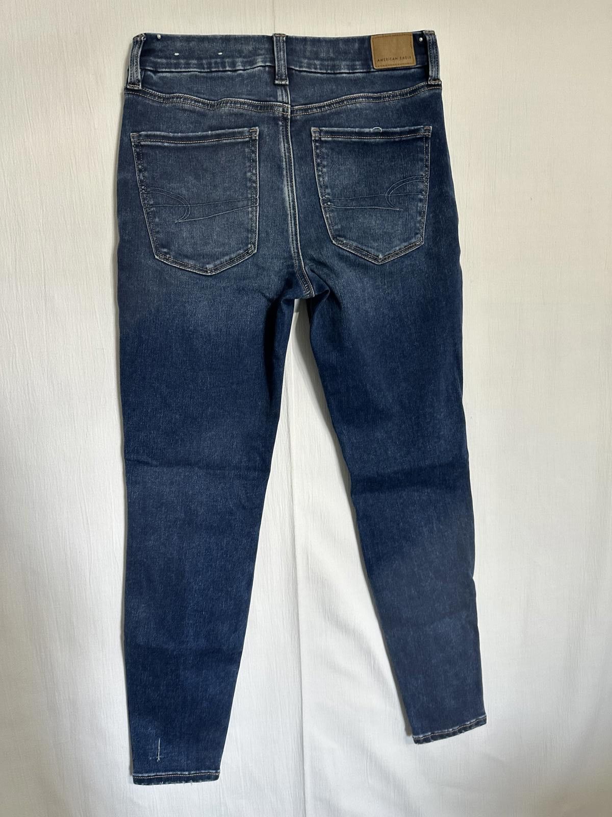 American Eagle Outfitters American Eagle Distressed High-Waisted Skinny Jeans - Size 6 Size 28" / US 6 / IT 42 - 5 Thumbnail