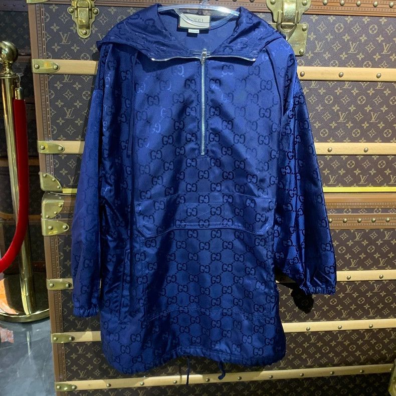 Gucci GUCCI Blue Patterned Jacket for Men Size US M / EU 48-50 / 2 - 1 Thumbnail