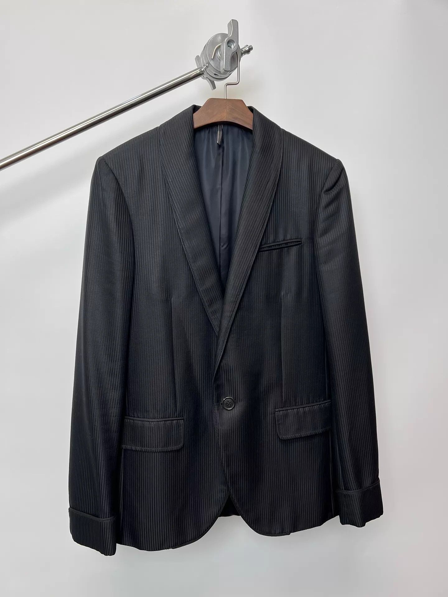 Dior Dior Homme Runway Striped Wool Blend Tailored Blazer 48 Size 48R - 2 Thumbnail