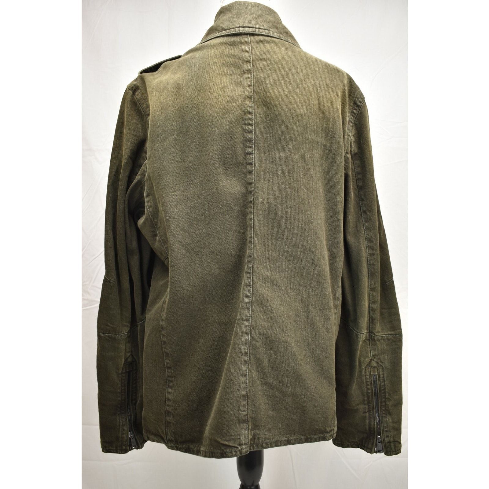 Lauren Ralph Lauren RALPH LAUREN OLIVE GREEN DENIM BUTTON CROPPED JACKET S $895 Size US S / EU 44-46 / 1 - 3 Thumbnail