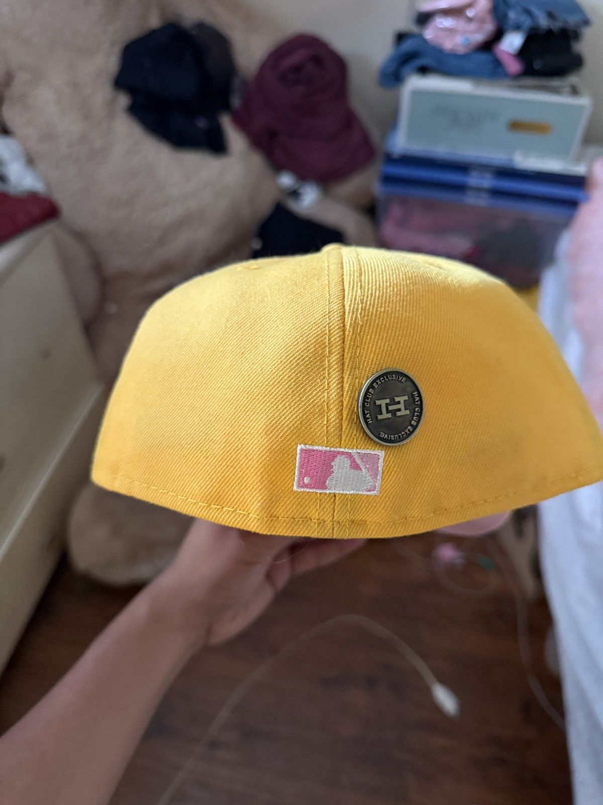 New Era Hat club pink lemonade Dodgers 7 5/8 Size ONE SIZE - 3 Thumbnail