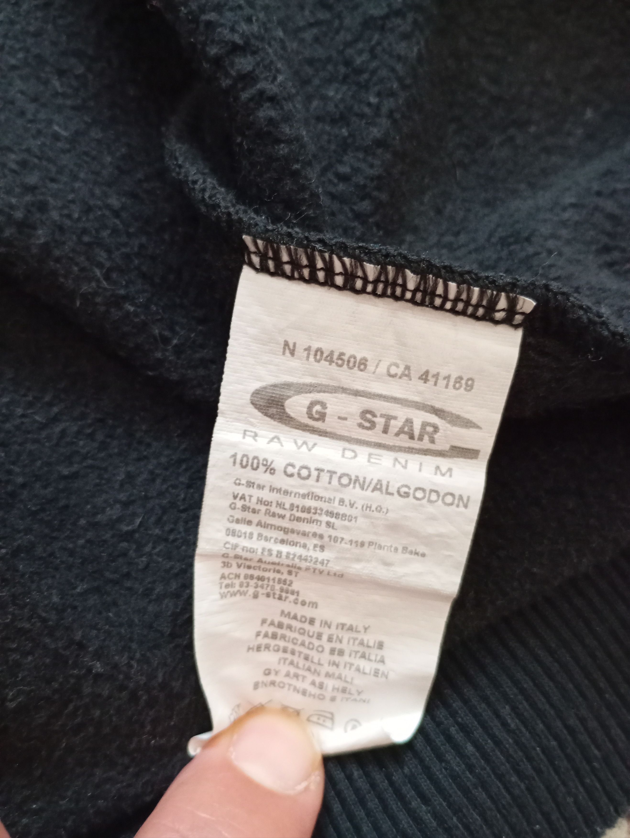 G-Star Vintage G-Star Raw Streetwear Black Hoodie Size US L / EU 52-54 / 3 - 5 Thumbnail