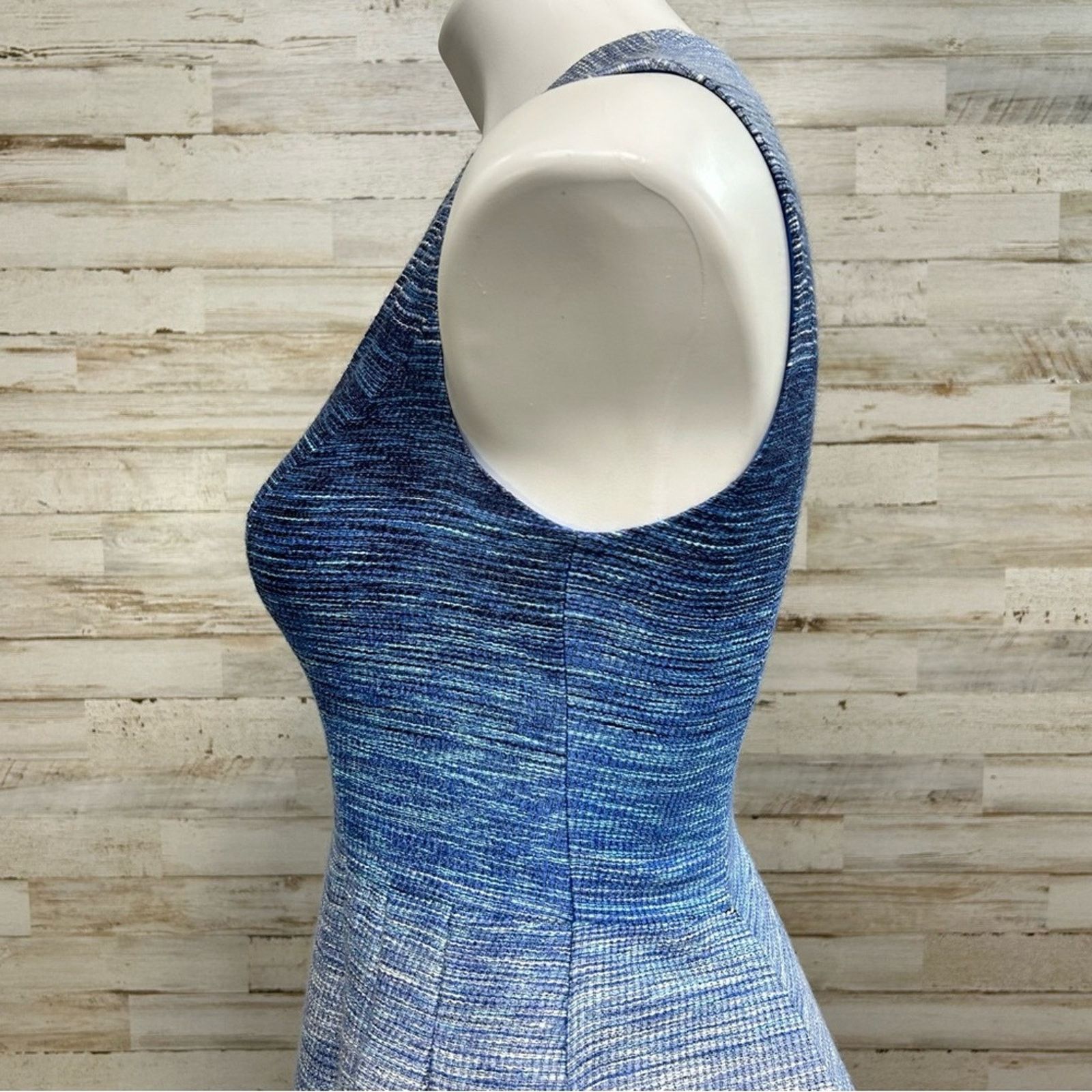 REVOLVE Shoshanna Revolve Helena Ombre Tweed Dress Sz 0 Blue Pockets Size XS / US 0-2 / IT 36-38 - 6 Thumbnail