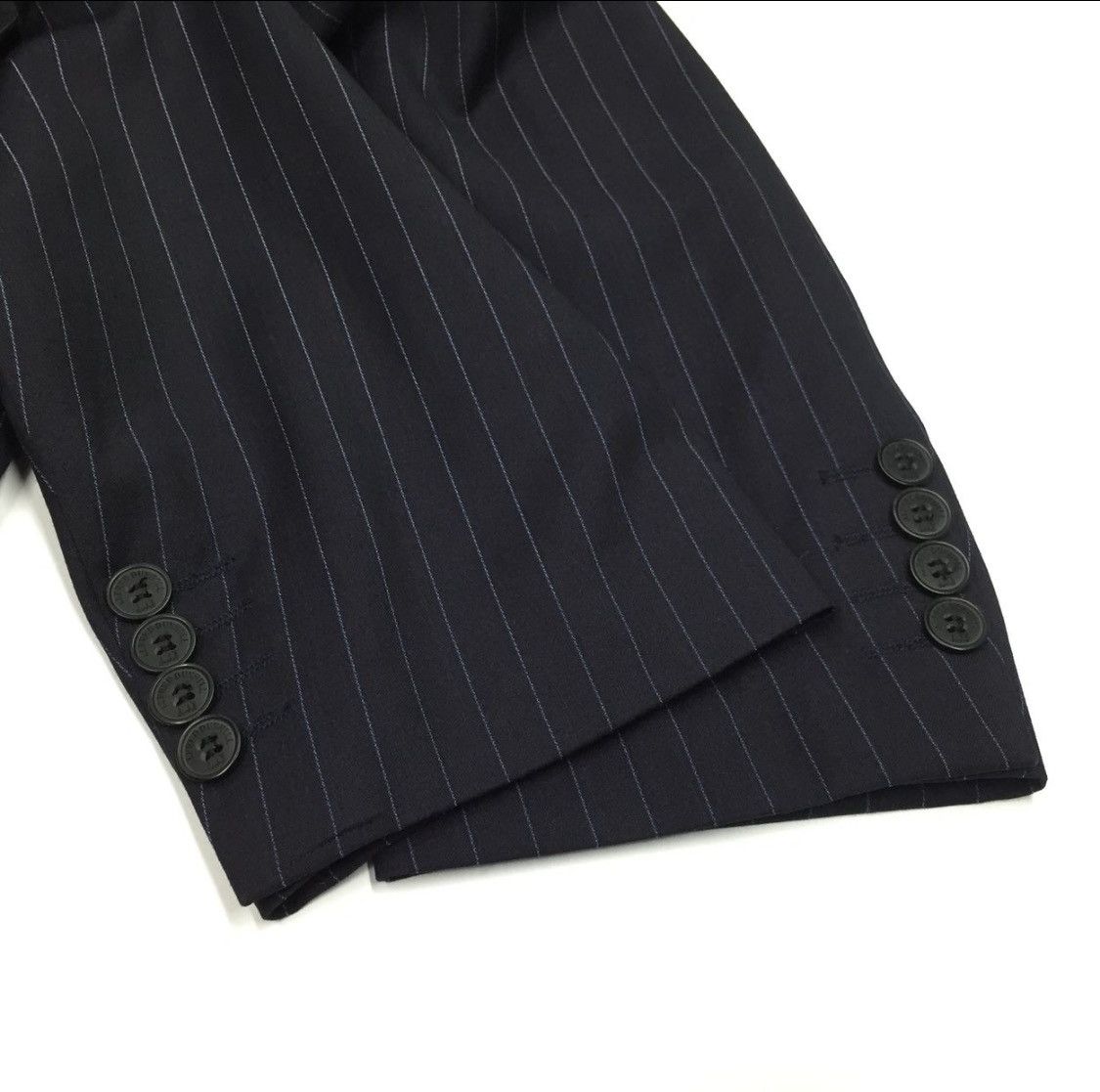 Alfred Dunhill × Designer Dunhill Classic Wool Blazer Men’s Black Jacket Size 52R - 13 Thumbnail