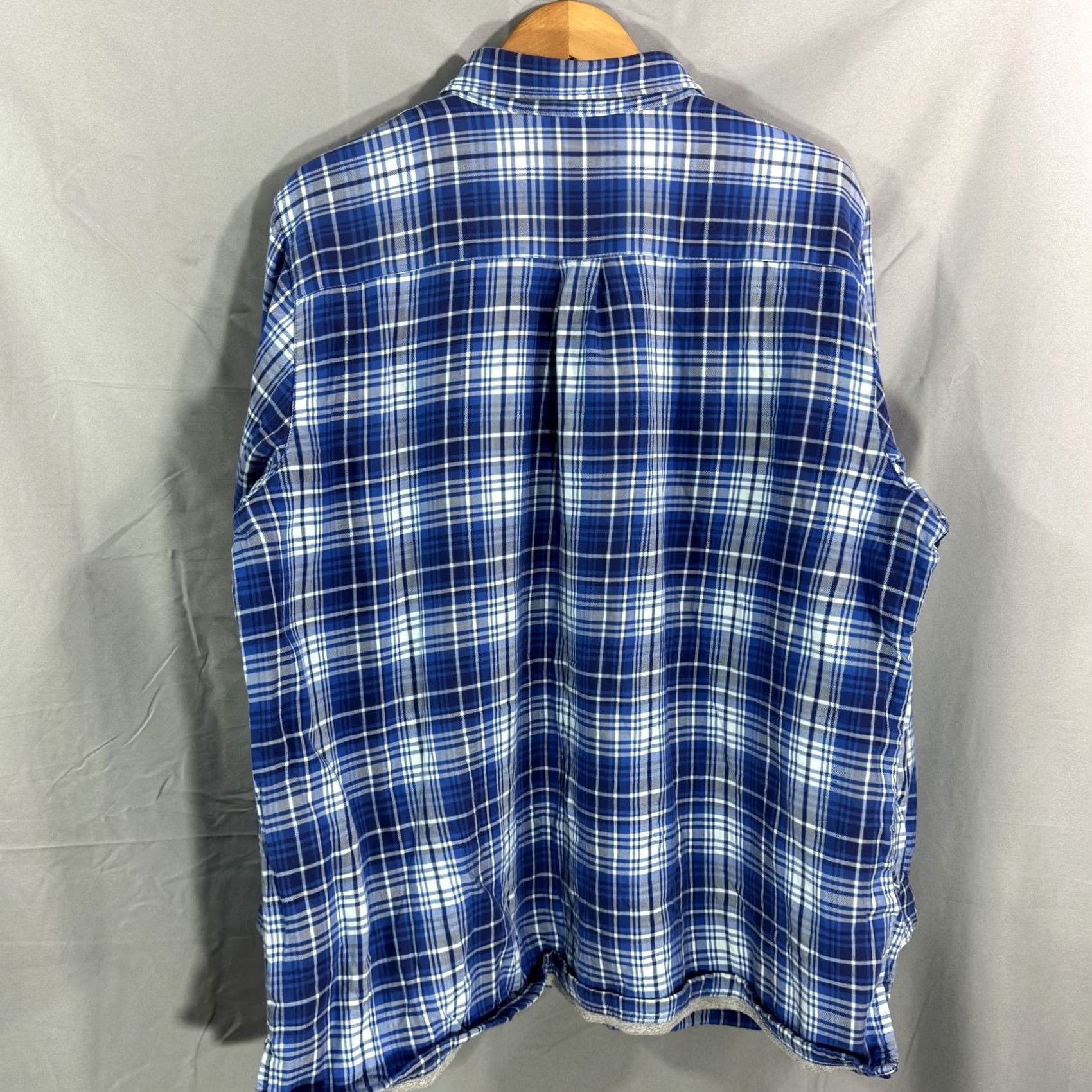 Vintage VINTAGE LL Bean Shirt Mens 2XL Blue Plaid Fleece Lined Button Down Outdoor Casual Warm Size US XXL / EU 58 / 5 - 2 Thumbnail