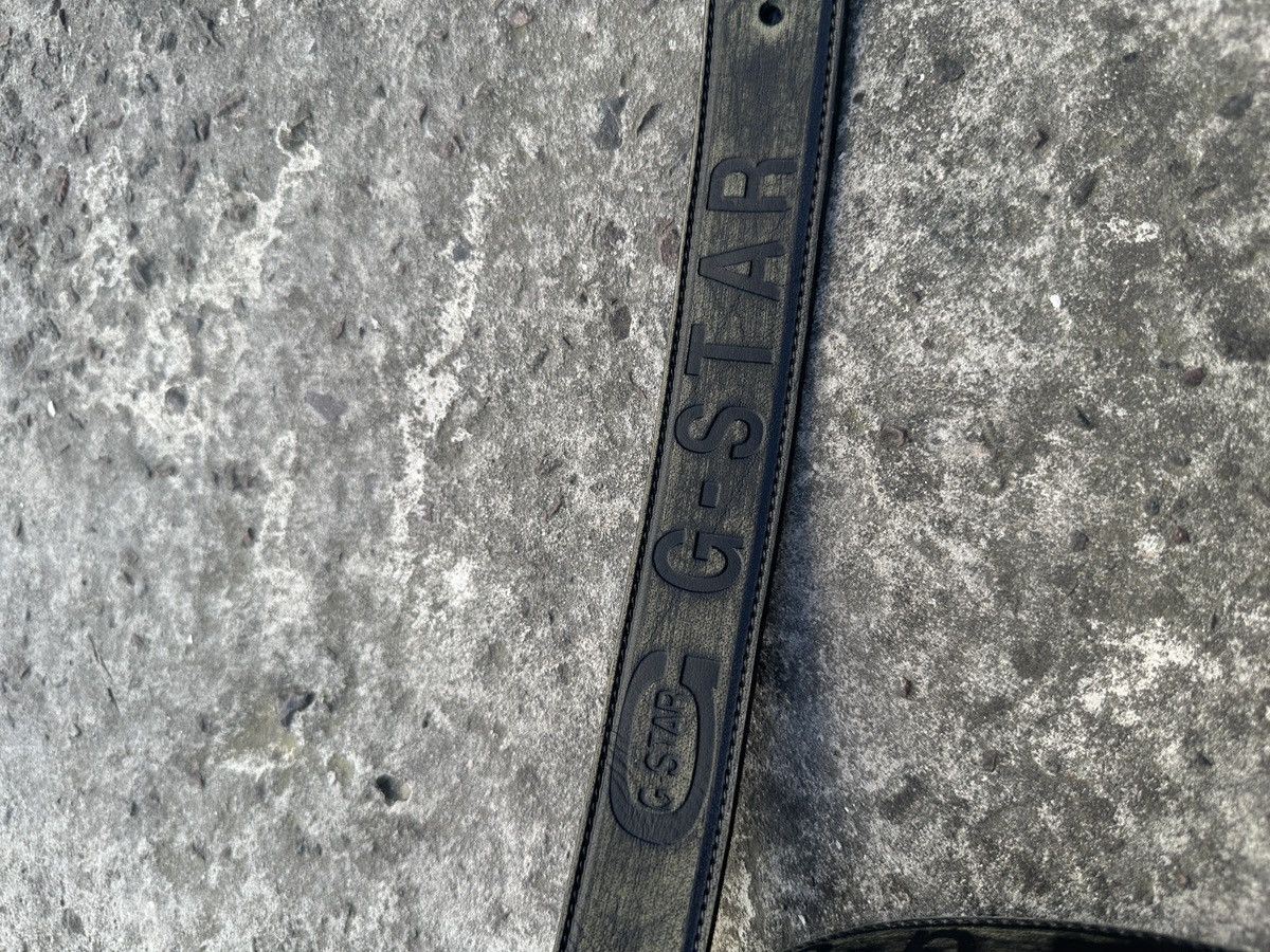 G-Star Y2K Vintage G-star Raw Logo Leather Belts Streetwear USA Size ONE SIZE - 3 Thumbnail