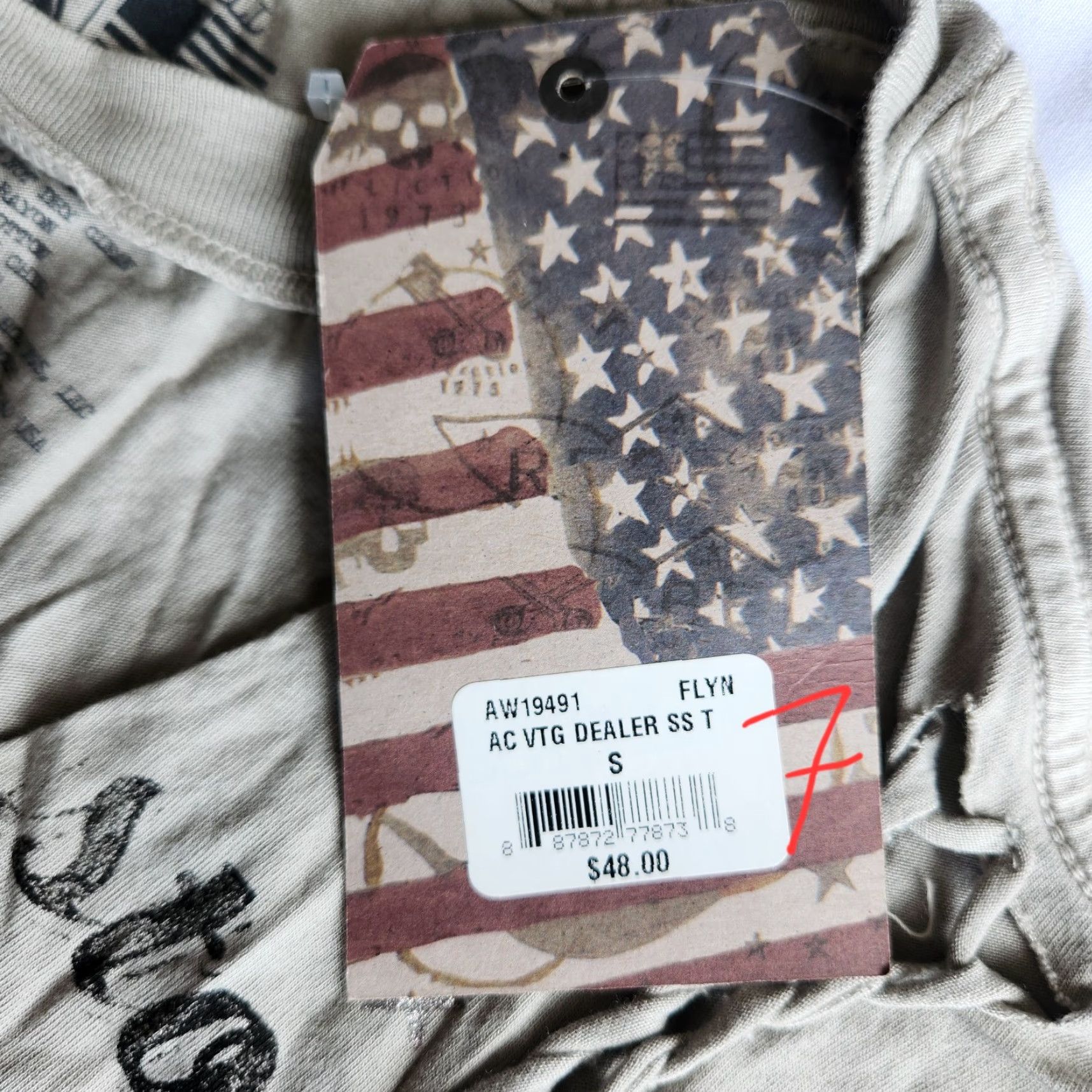Affliction AFFLICTION AMERICAN CUSTOMS T-SHIRT Women Graphic Biker Skull Motorcycle V-Neck Short Sleeve S Multicolor Ghost/Chopper Theme 2000s Style Size S / US 4 / IT 40 - 6 Thumbnail
