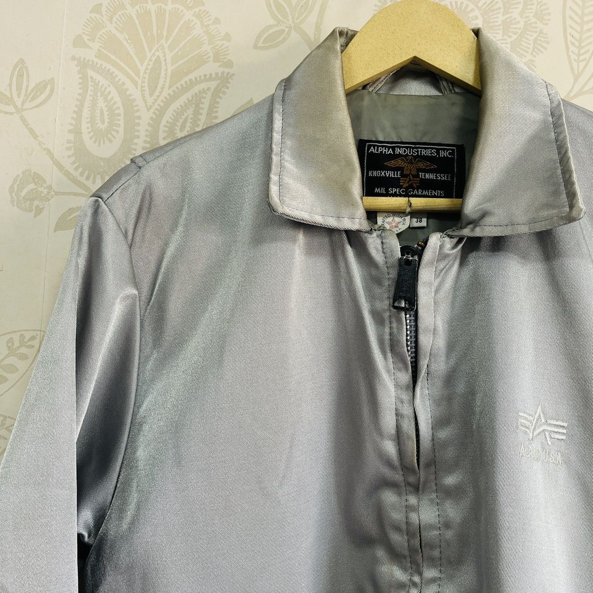 Avirex × Vintage Vintage Rare Avirex Alpha Industries Rayon Nylon Jacket Size US M / EU 48-50 / 2 - 5 Thumbnail