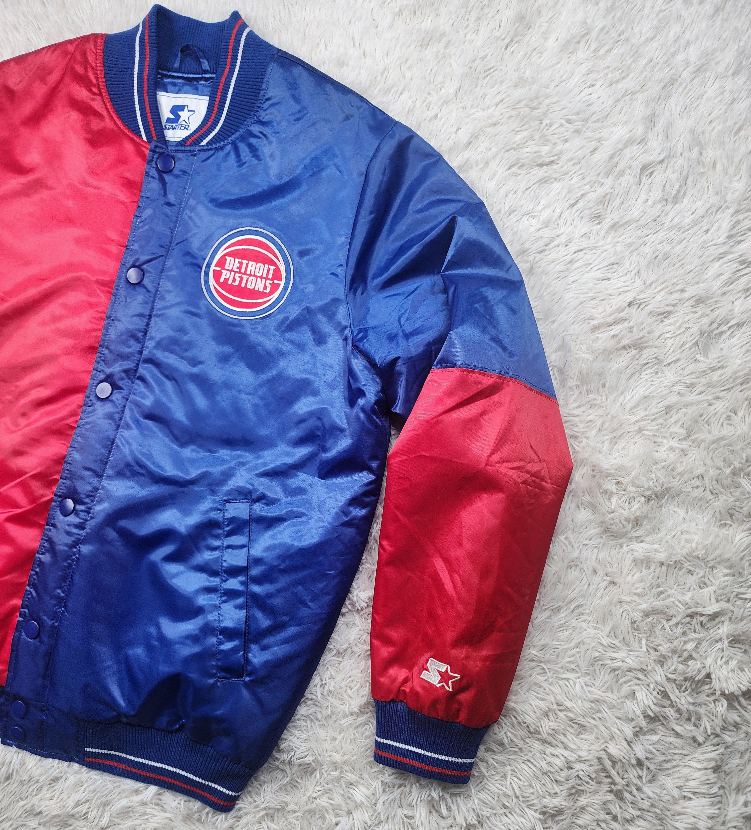Starter Vintage Starter NBA Detroit Pistons button up jacket Size US L / EU 52-54 / 3 - 2 Thumbnail