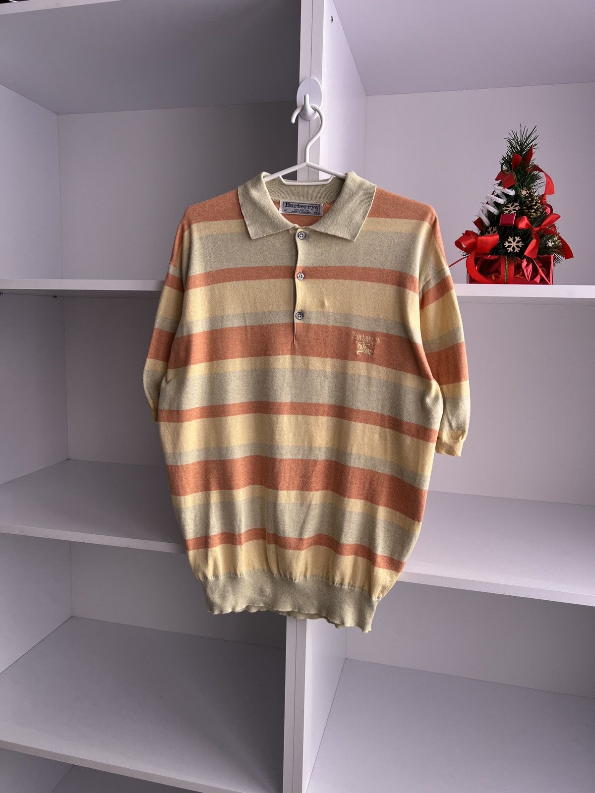 Burberry × Vintage Vintage Burberry old money style polo shirt Size US M / EU 48-50 / 2 - 2 Thumbnail