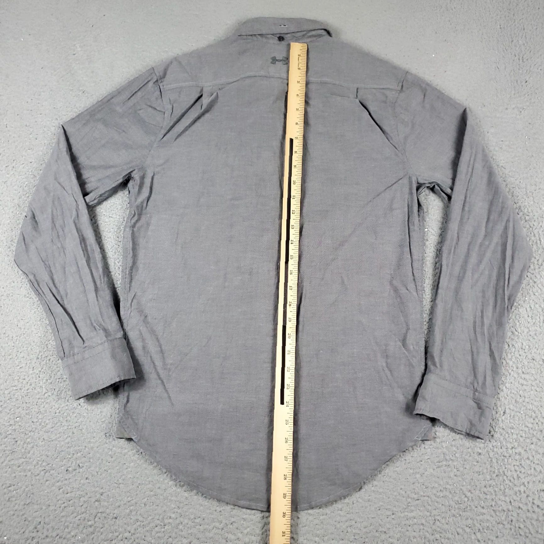 Under Armour Under Armour Shirt Mens Small Gray Casual Button Up Long Sleeve Size US S / EU 44-46 / 1 - 3 Thumbnail