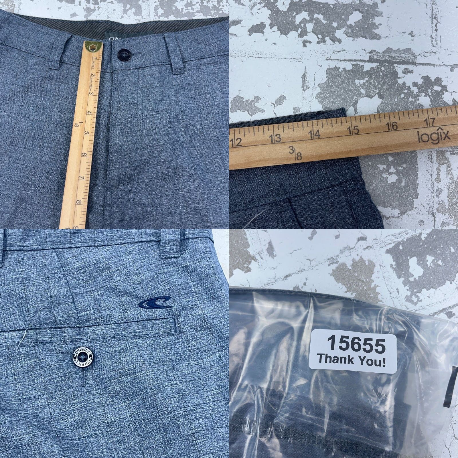 O'Neill O'Neill Shorts Men 28 Blue Outdoor Hiking Camp Casual Performance Heather Size US 28 / EU 44 - 8 Thumbnail