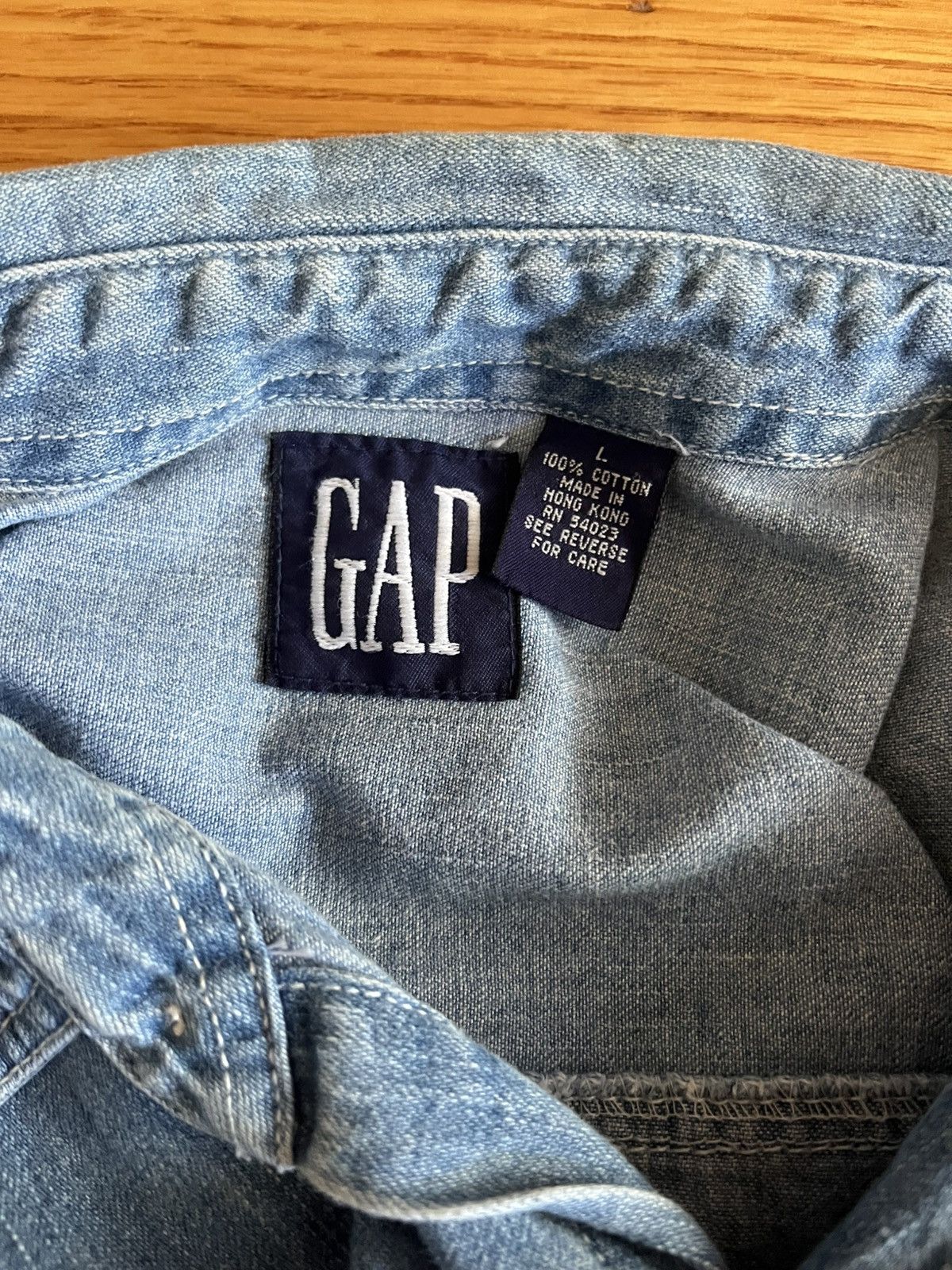 Gap Vintage Denim Gap Shirt Size US L / EU 52-54 / 3 - 3 Thumbnail