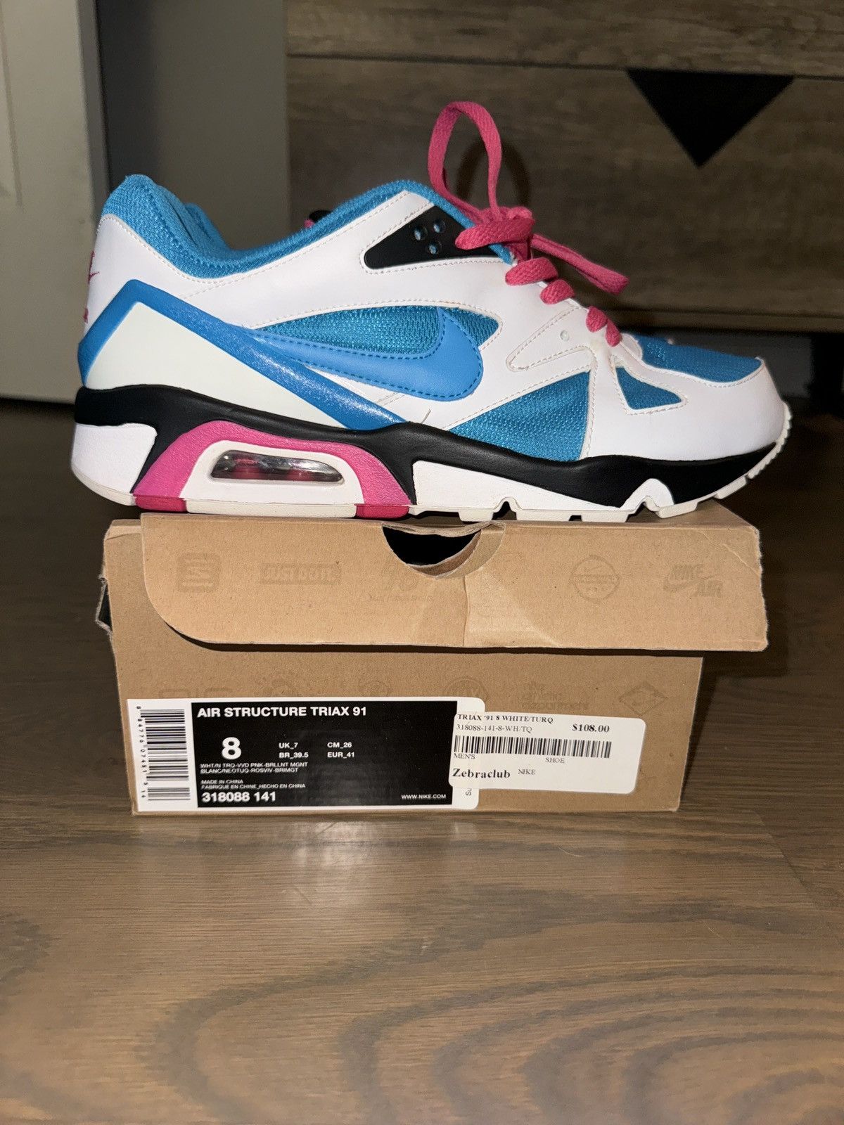 Nike Air Structure Triax 91 Vintage 2008 2009 White Pink