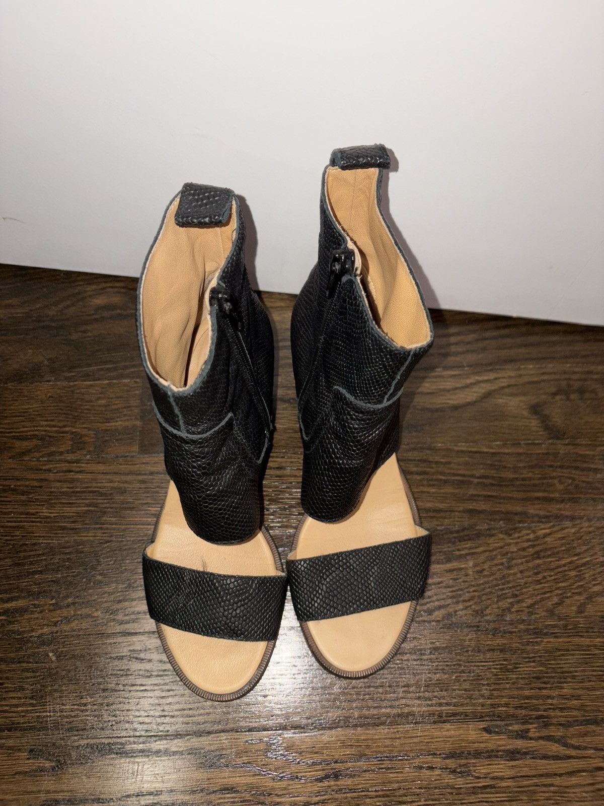MM6 MM6 Snakeskin Peep-toe Heels Size US 6 / IT 36 - 4 Thumbnail