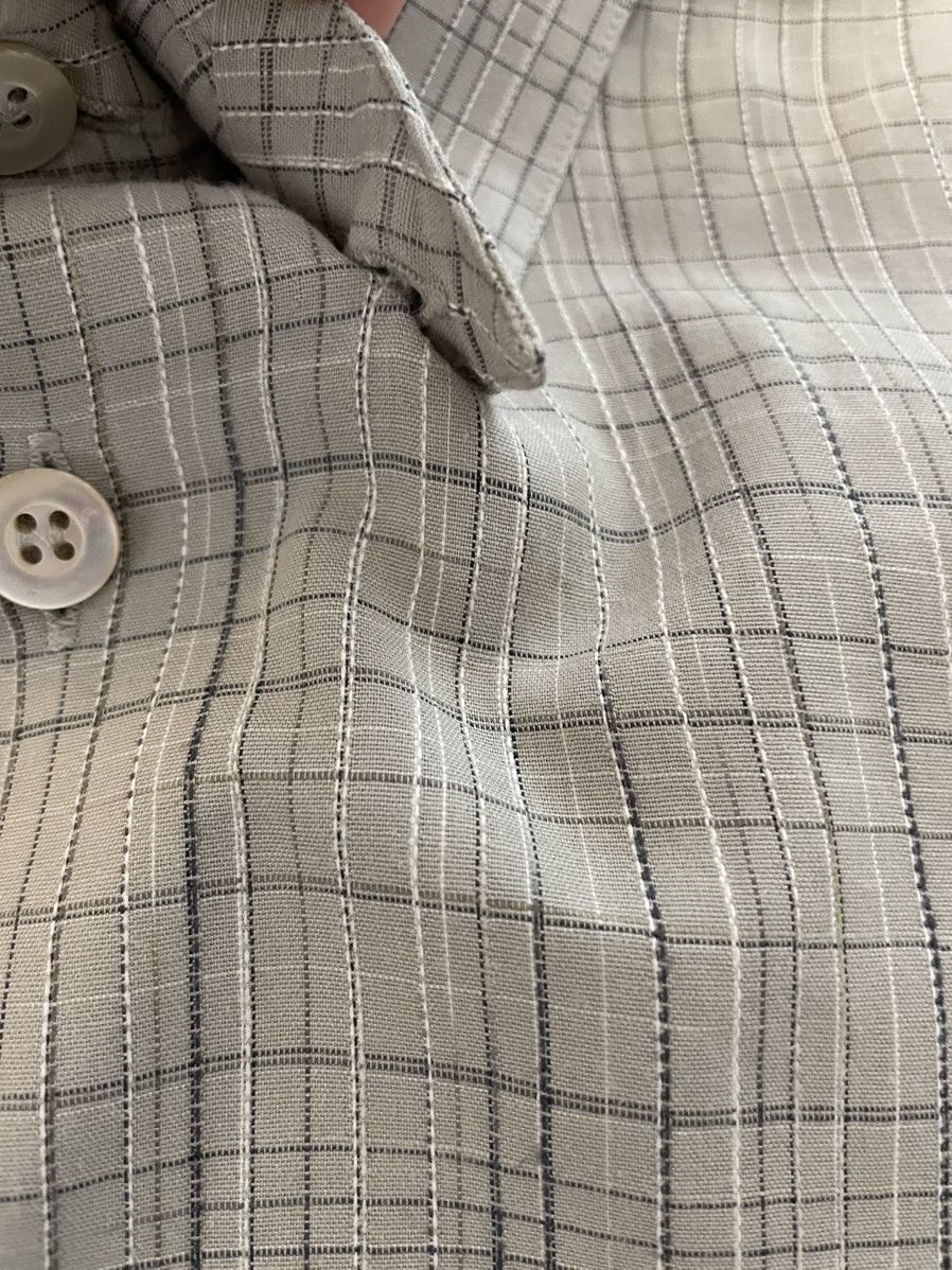 Ermenegildo Zegna × Vintage Vintage Woven Check Sport Shirt Size US M / EU 48-50 / 2 - 5 Thumbnail