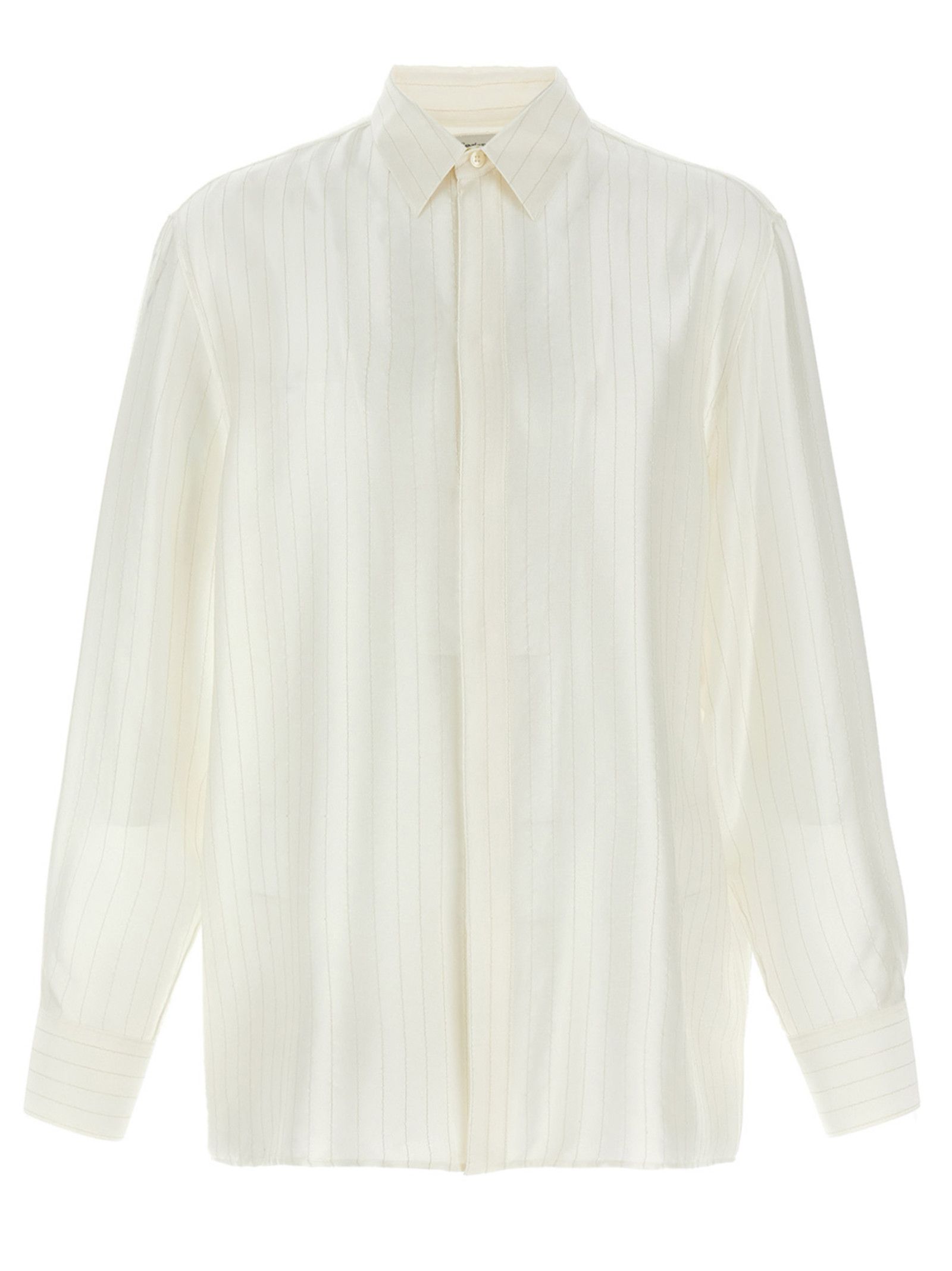 Saint Laurent Paris Striped Shirt Size US M / EU 48-50 / 2 - 1 Thumbnail
