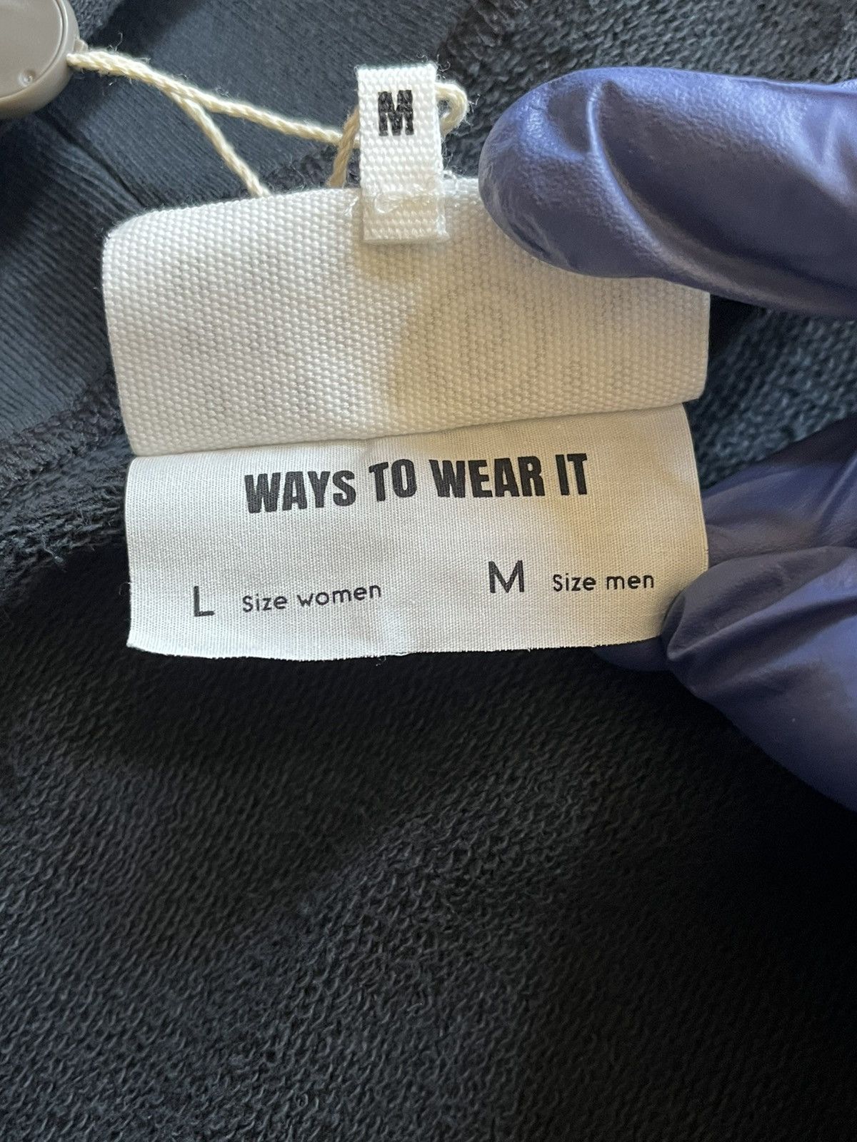 Maison Margiela Maison Margiela MM6 Not What It Is Zip Up Hoodie Black AW24 Size US L / EU 52-54 / 3 - 9 Thumbnail