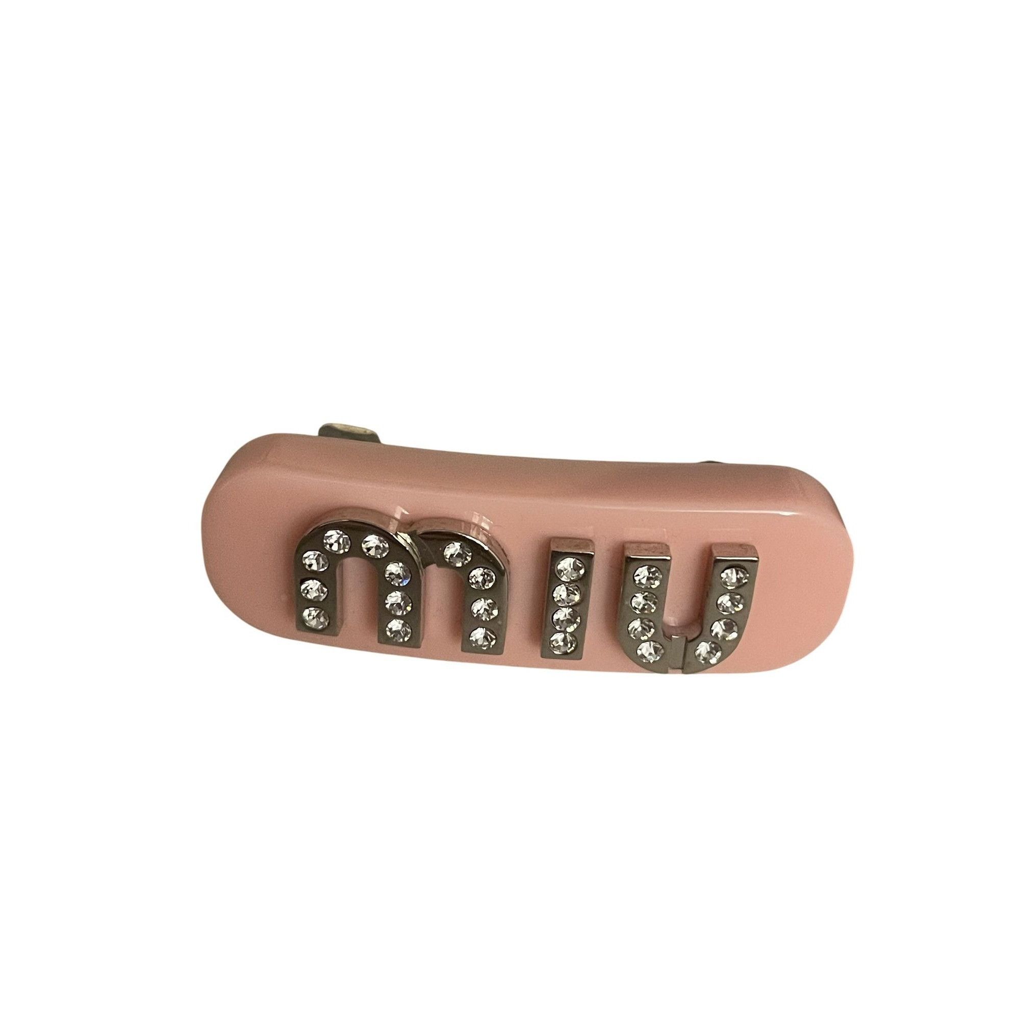 Miu Miu Miu Miu Crystal Embellished Pink Hair Clips Made In Italy Wi Size ONE SIZE - 4 Thumbnail