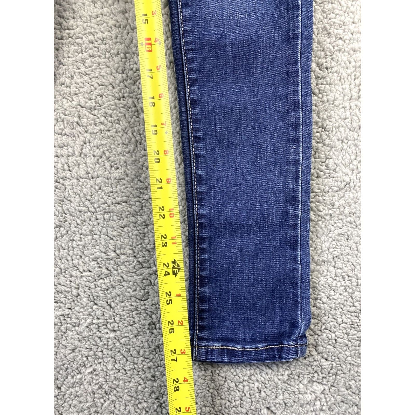 Zara Levi’s Zara Jeans Skinny Ankle Jeans Women Size 2 Mid Rise Dark Wash Denim Black Blue/ 31-28 Slim Stretch Pocket 5-Pocket Modern Classic Womens Noël Size 26" / US 2 / IT 38 - 5 Thumbnail