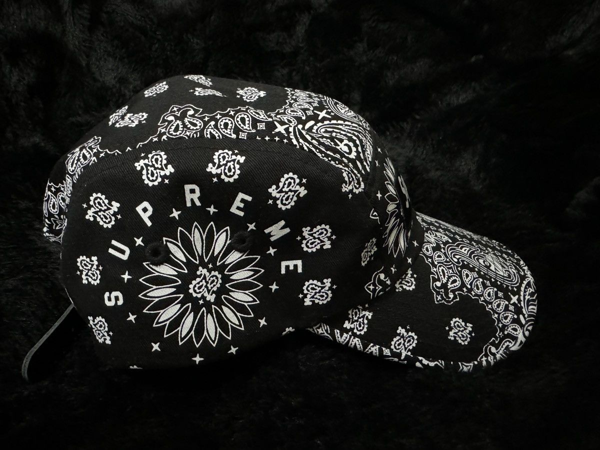Supreme Supreme bandana camp cap | Grailed