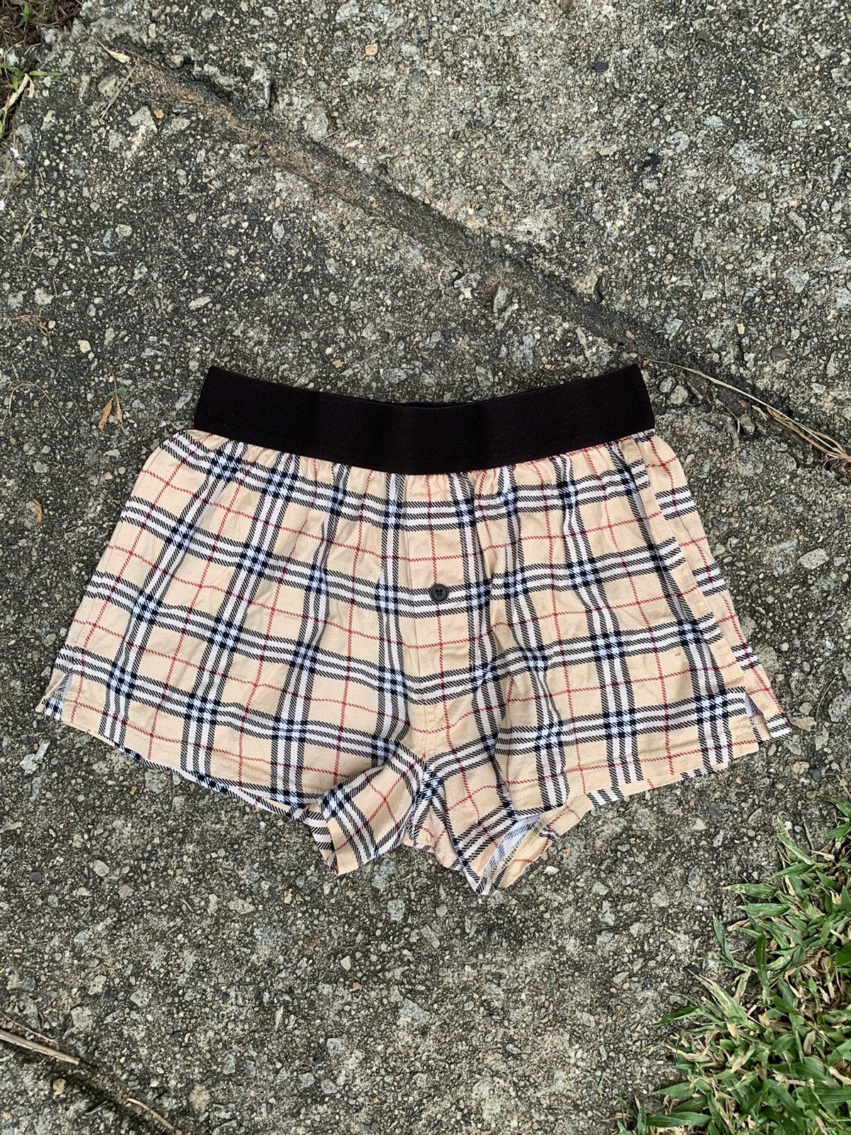 Vintage steals burberry nova check boxer underwear Grailed