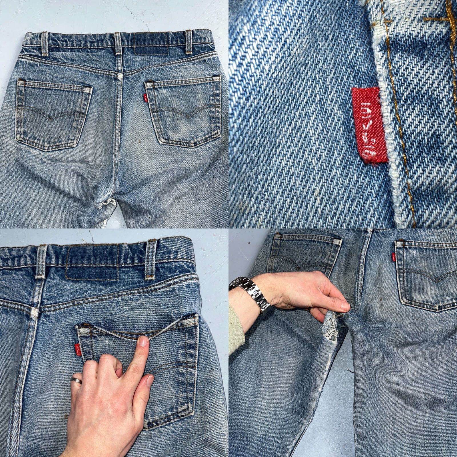 Levi's VINTAGE Levis 501 Jeans 80s USA XX Straight Leg Blue Light Wash 32x24 Capri Size US 32 / EU 48 - 10 Thumbnail