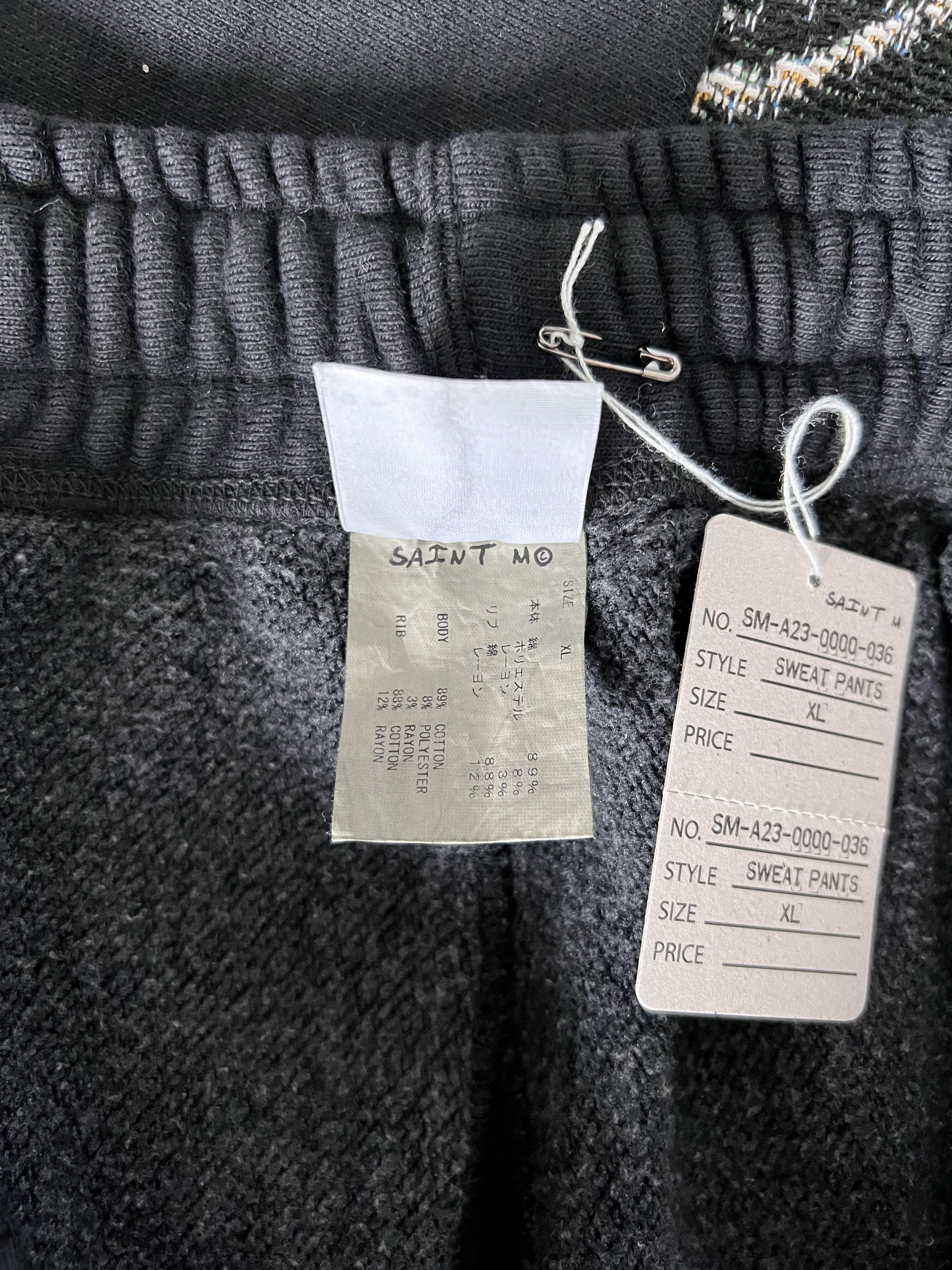 Saint Michael Saint Michael Arch Logo Sweatpants in Black Size US 36 / EU 52 - 8 Thumbnail