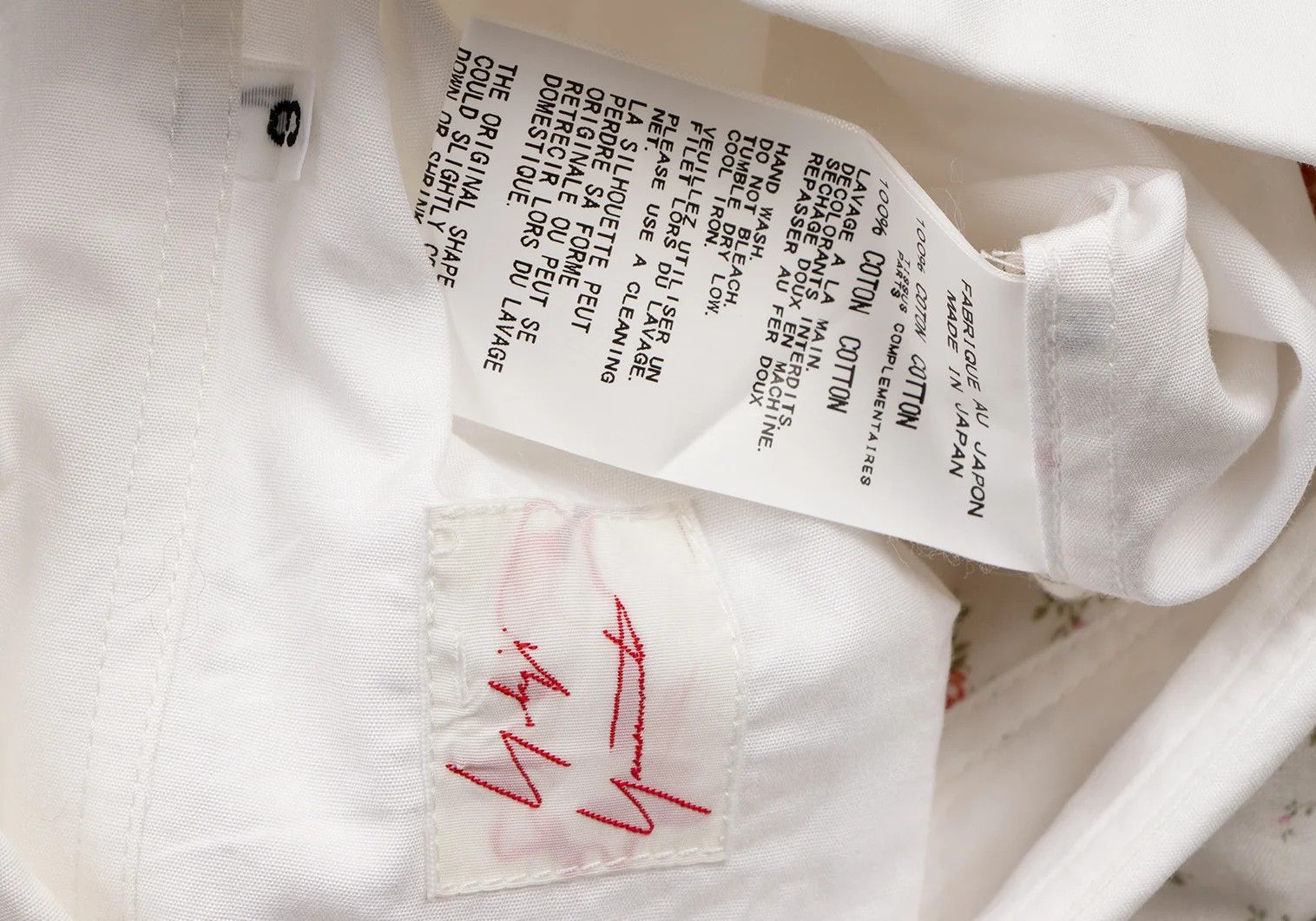 Yohji Yamamoto YOHJI YAMAMOTO Cotton Flower Shirt White 3 Size US S / EU 44-46 / 1 - 15 Thumbnail
