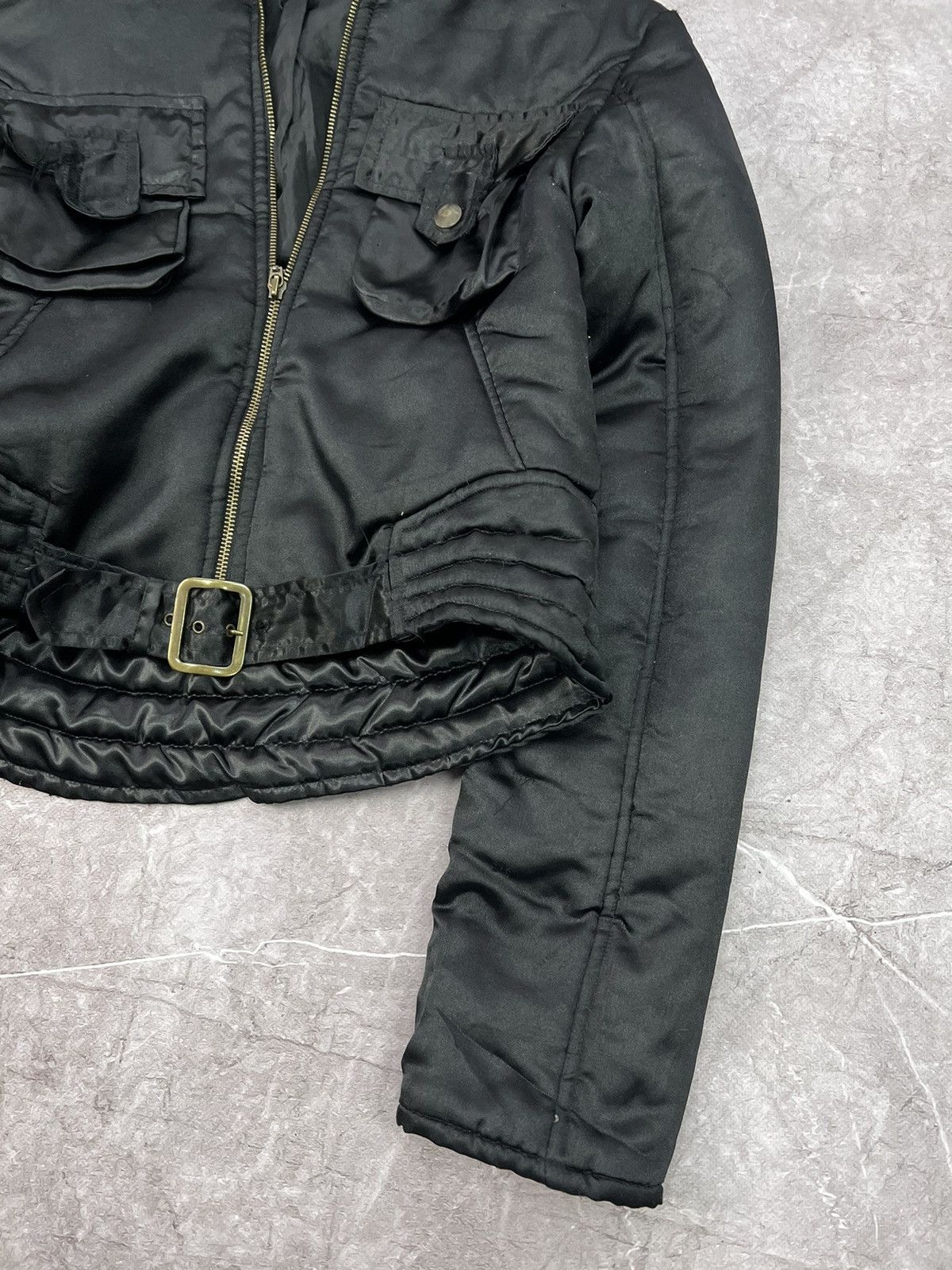 ジャケット・アウター 00s real fur jacket black opium archive 2000s Japanese Punk Grunge Fur Puffer Jacket opium style