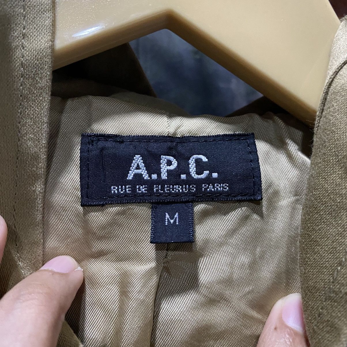 A.P.C. Vintage 1999 A.P.C Rue De Fleurus Paris TrenchCoat Hoodie M Size US M / EU 48-50 / 2 - 12 Thumbnail