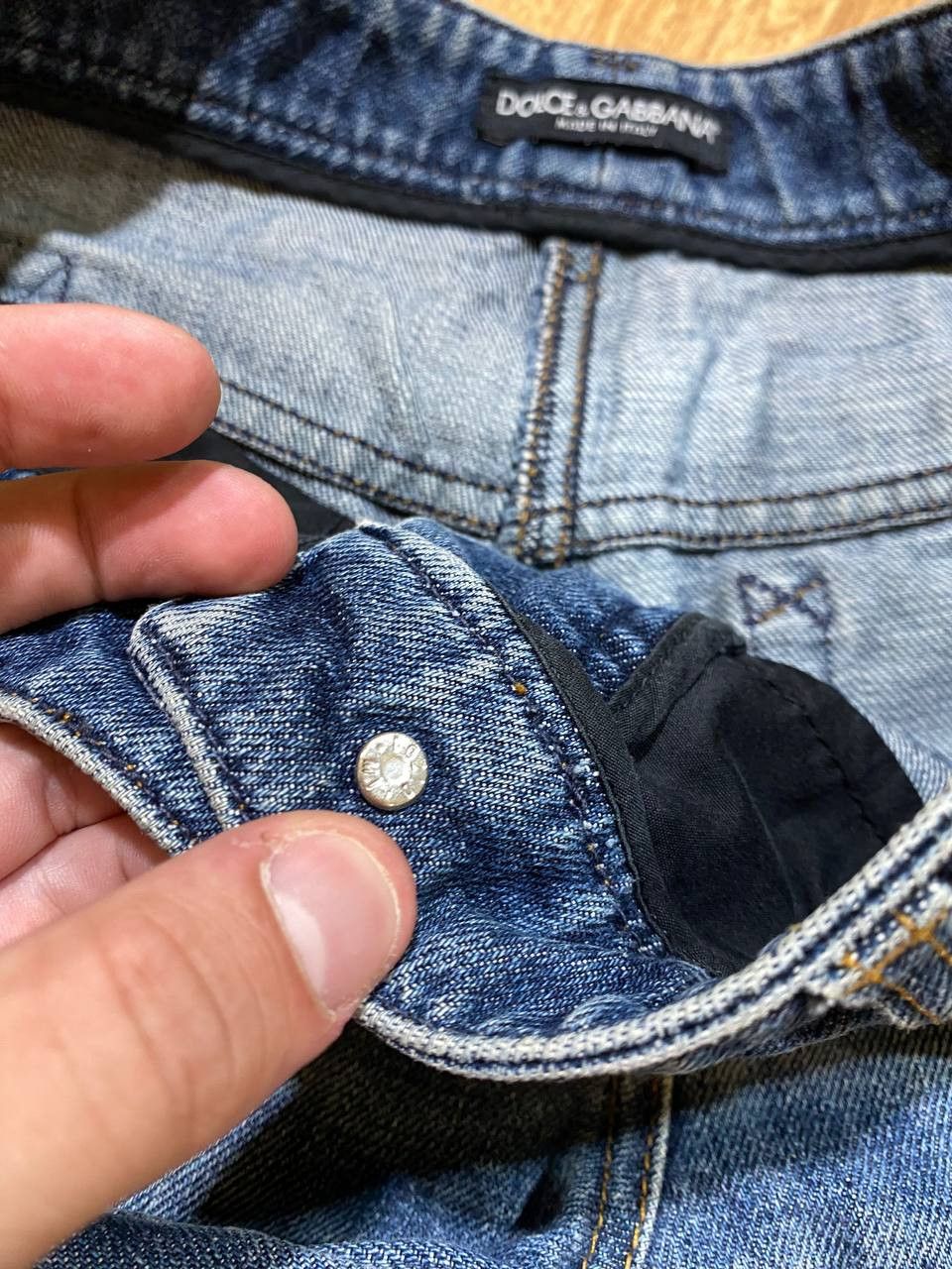 Dolce & Gabbana Vintage Denim Washed Blue Denim Shorts Size 26" / US 2 / IT 38 - 3 Thumbnail