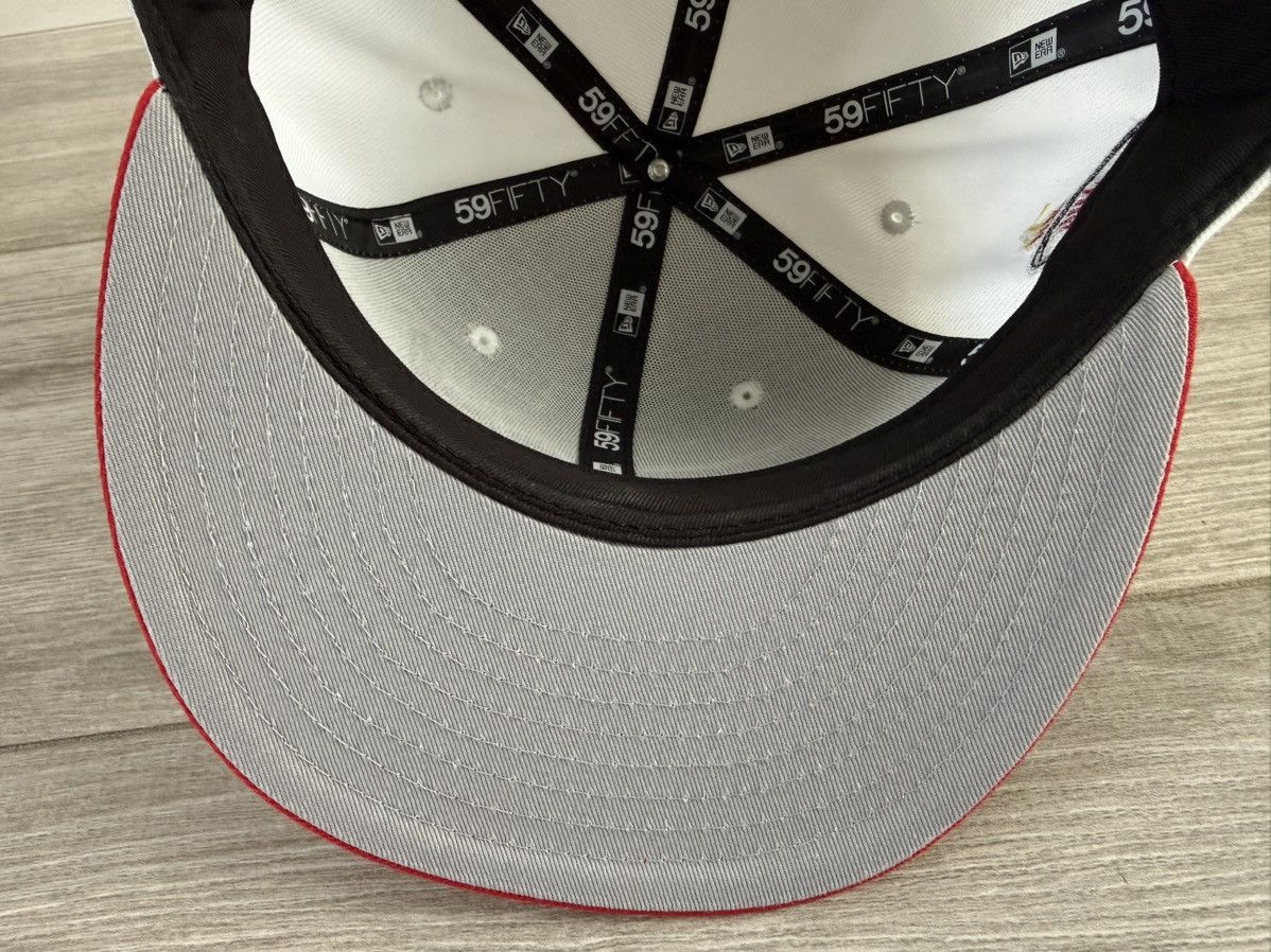 New Era Miami Heat New Era HWC Hardwood Classic White Fitted 7 3/8 Size ONE SIZE - 10 Thumbnail