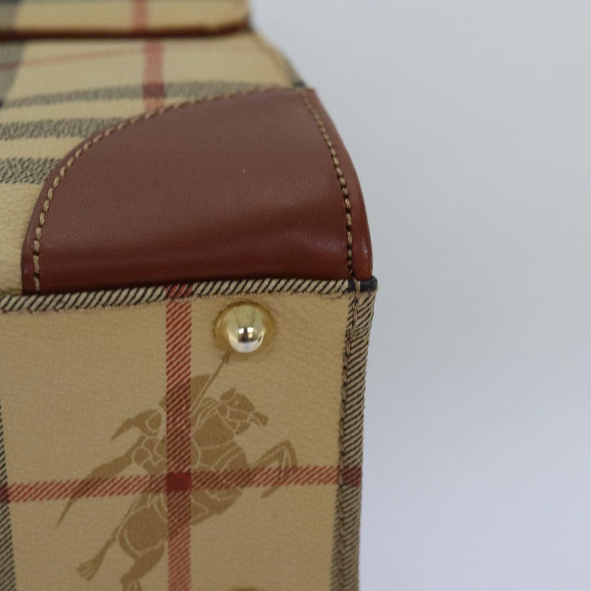 Burberry Burberry Nova Check Hand Bag Pvc Beige Size ONE SIZE - 14 Thumbnail