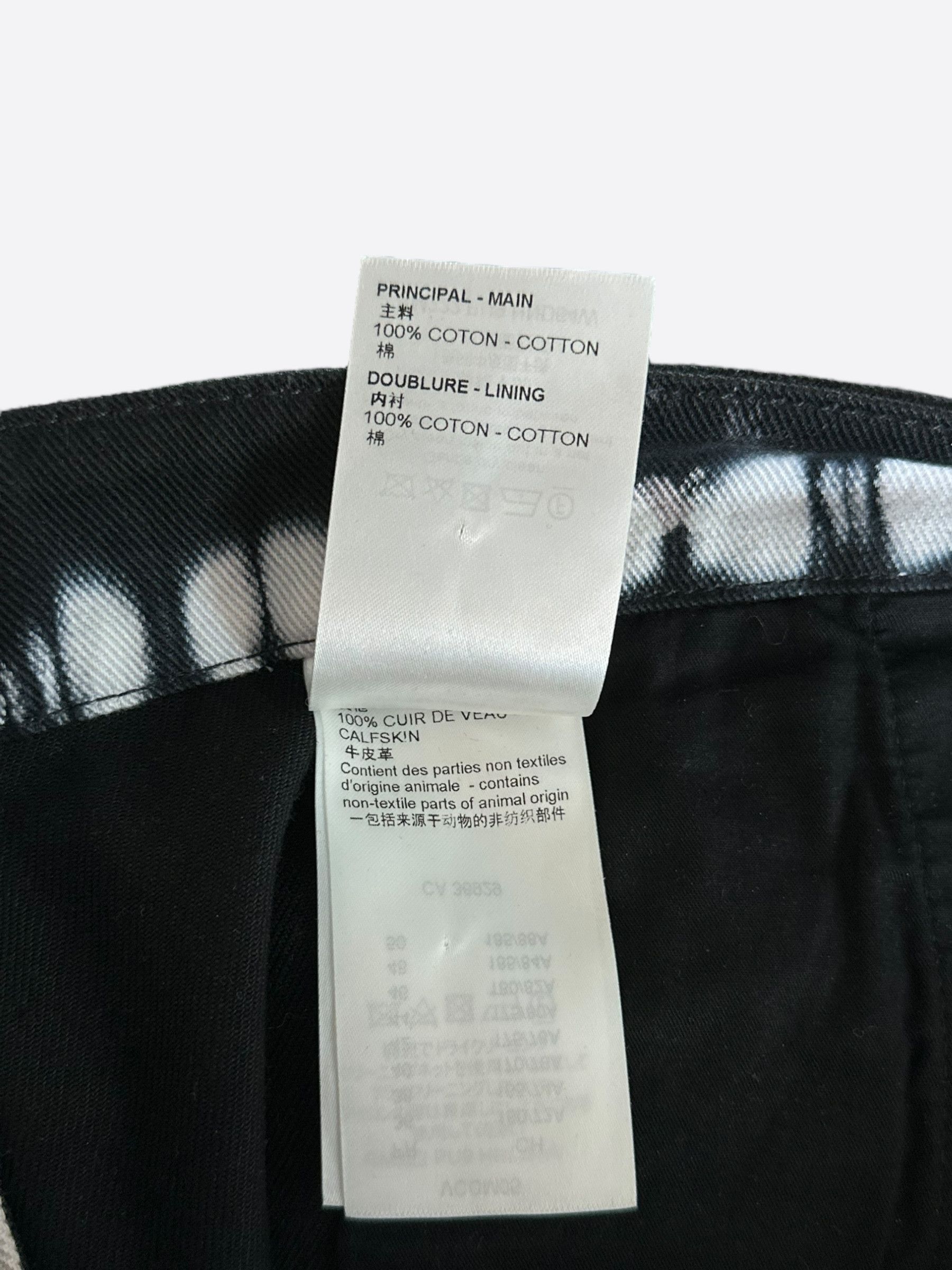 Louis Vuitton Louis Vuitton Black & Cream Tie-Dye Monogram Carpenter Pants Size US 30 / EU 46 - 4 Thumbnail