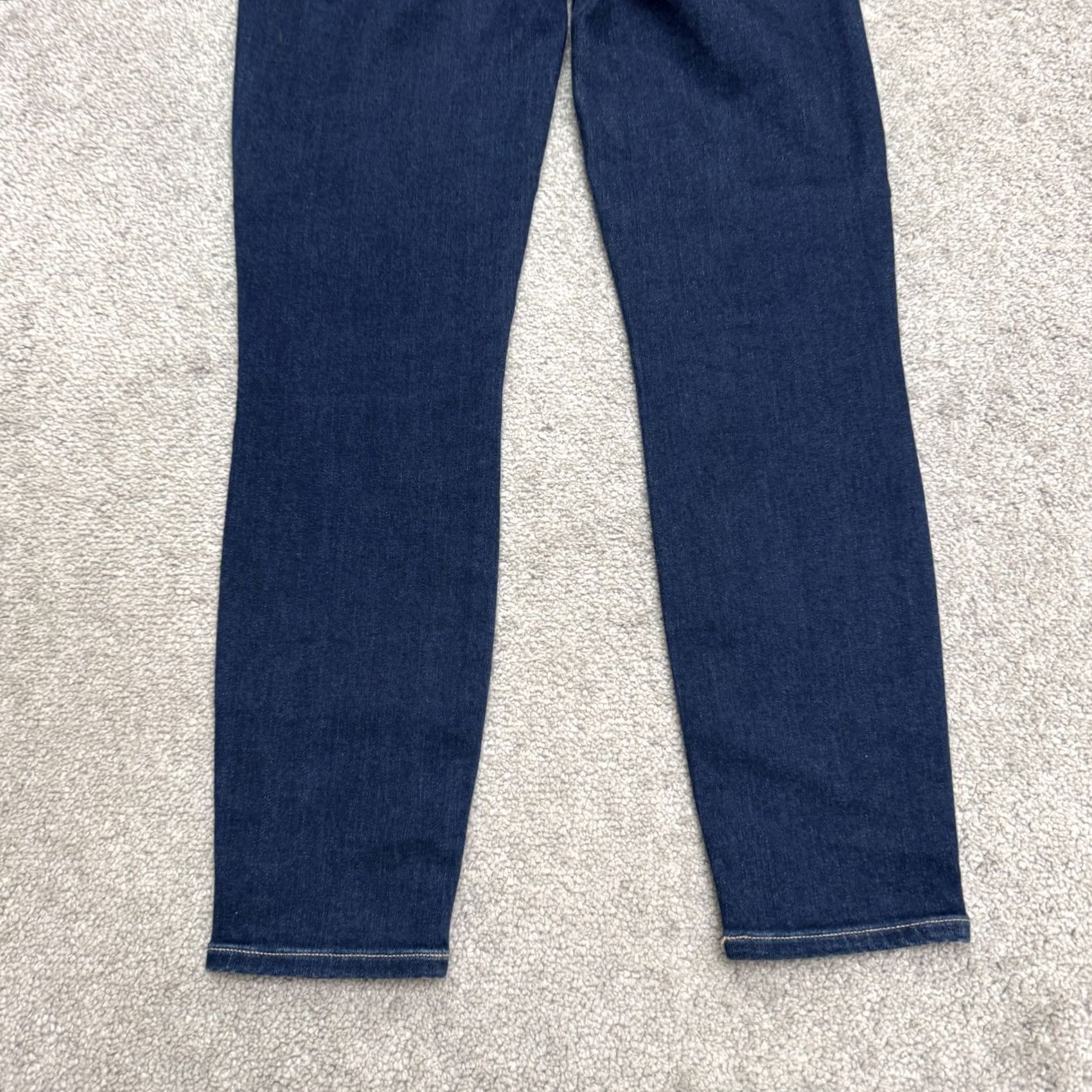 Paige Paige Hoxton Crop High Rise Skinny Jeans Womens 27 Blue Dark Wash Denim Stretch Size 27" / US 4 / IT 40 - 6 Thumbnail