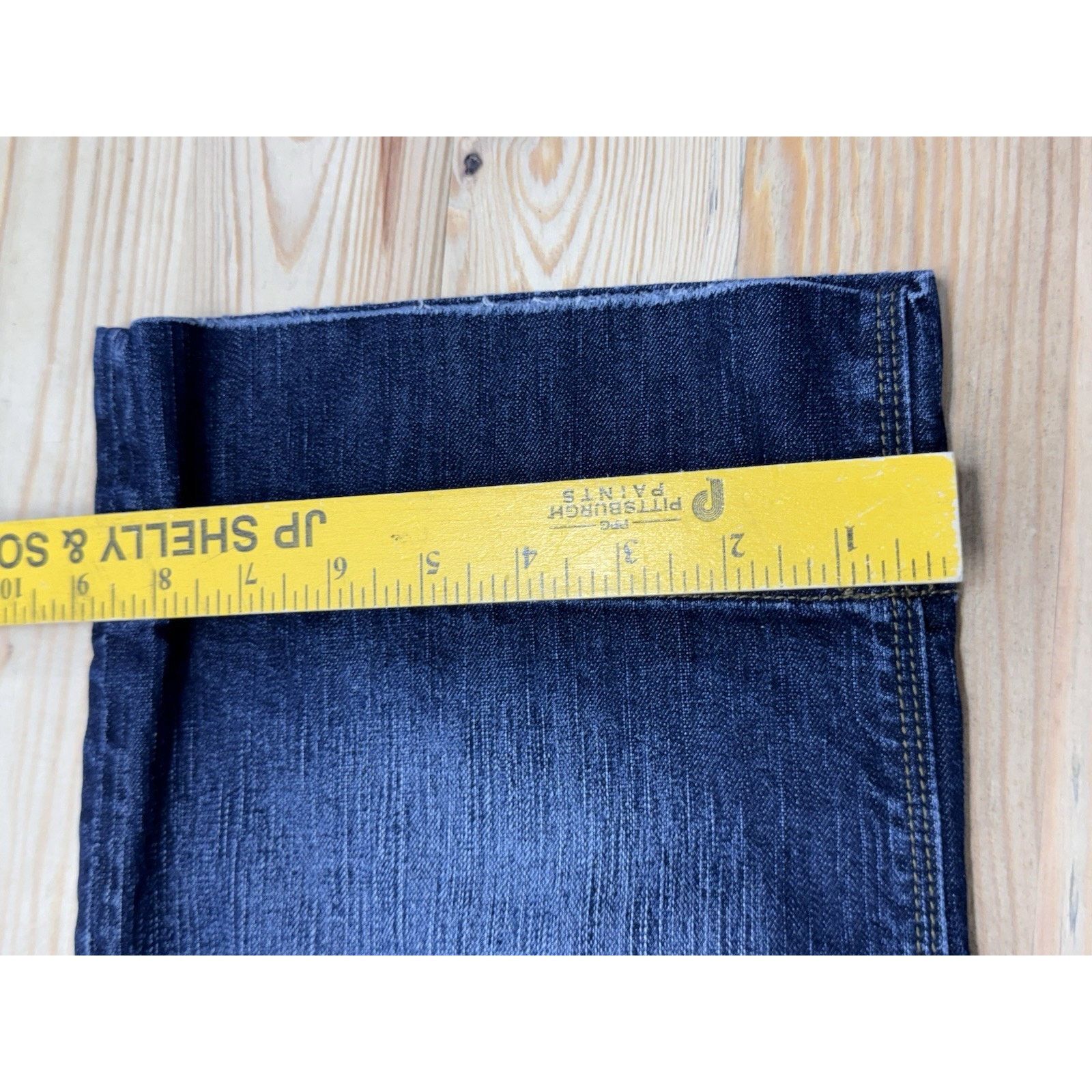 Maurice Lacroix Maurices Women's Crop Blue Denim Jeans Basket Weave Sz 7/8 Size 30" / US 8 / IT 44 - 8 Thumbnail