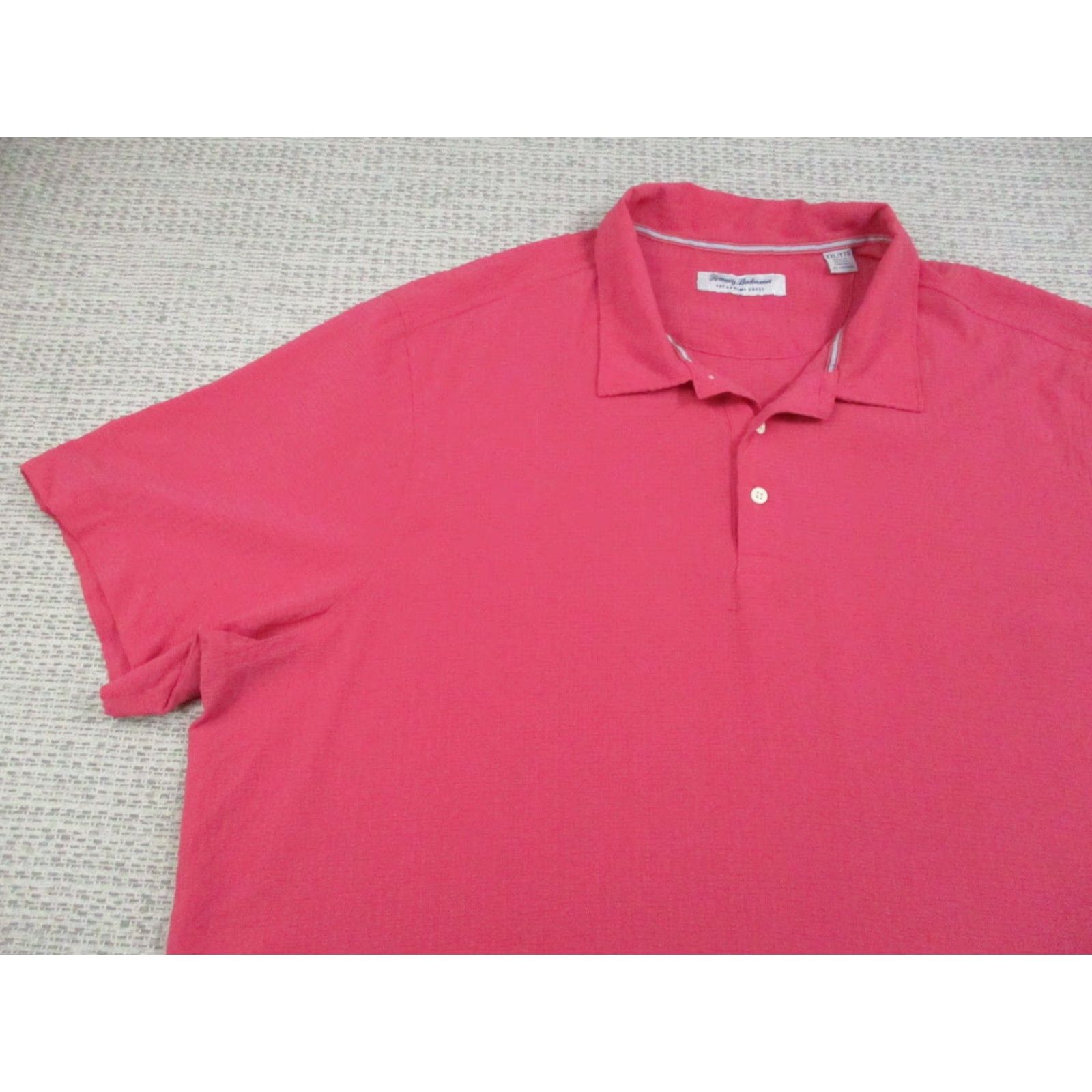 Tommy Bahama Tommy Bahama Polo Shirt Mens 2XL Pink Bahama Coast Performance Golf Knit Stretch Shirt Size US XXL / EU 58 / 5 - 3 Thumbnail