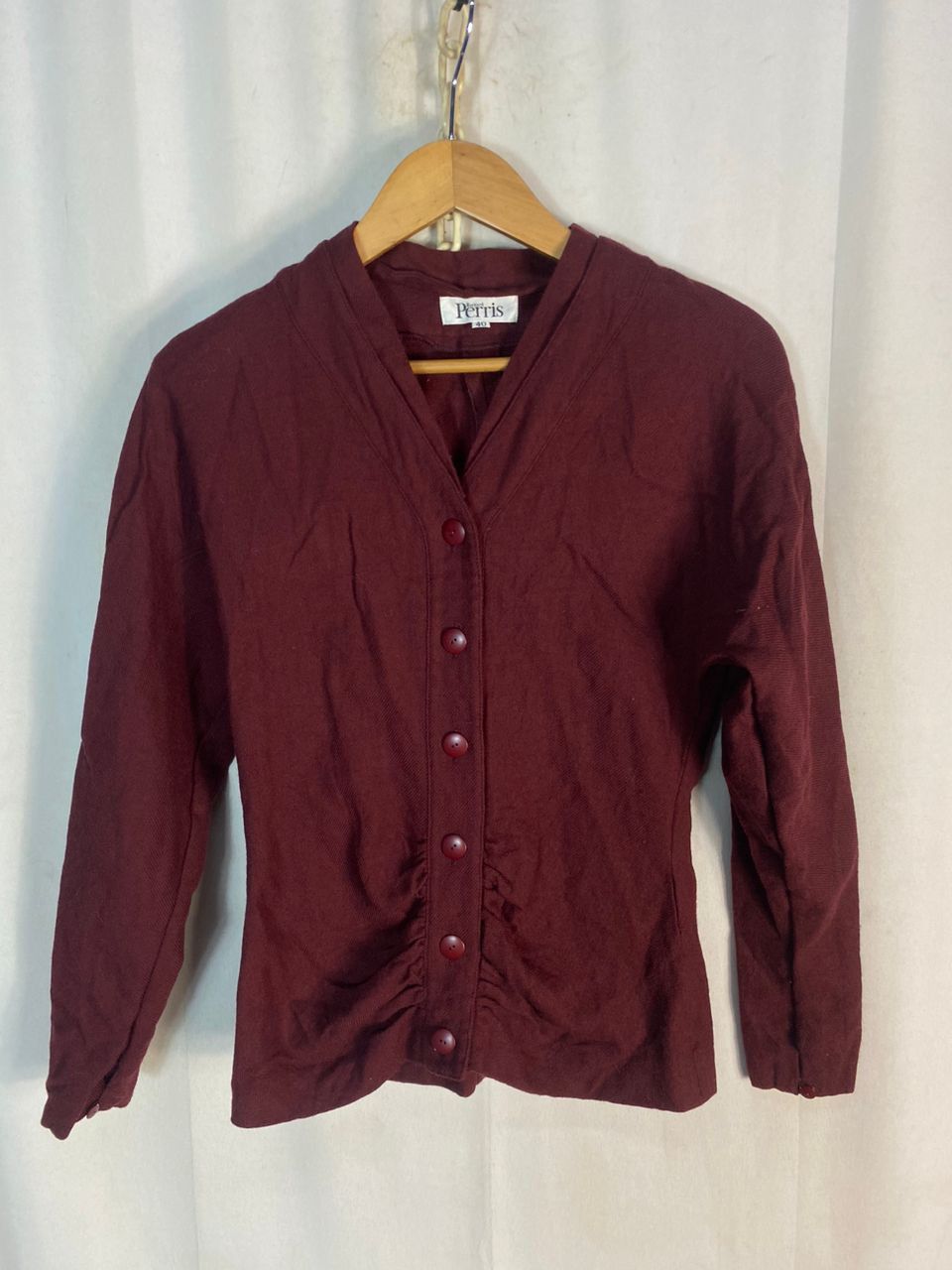 Designer × Vintage Vintage Bernard perris button up blouse shirt Size XS / US 0-2 / IT 36-38 - 1 Thumbnail