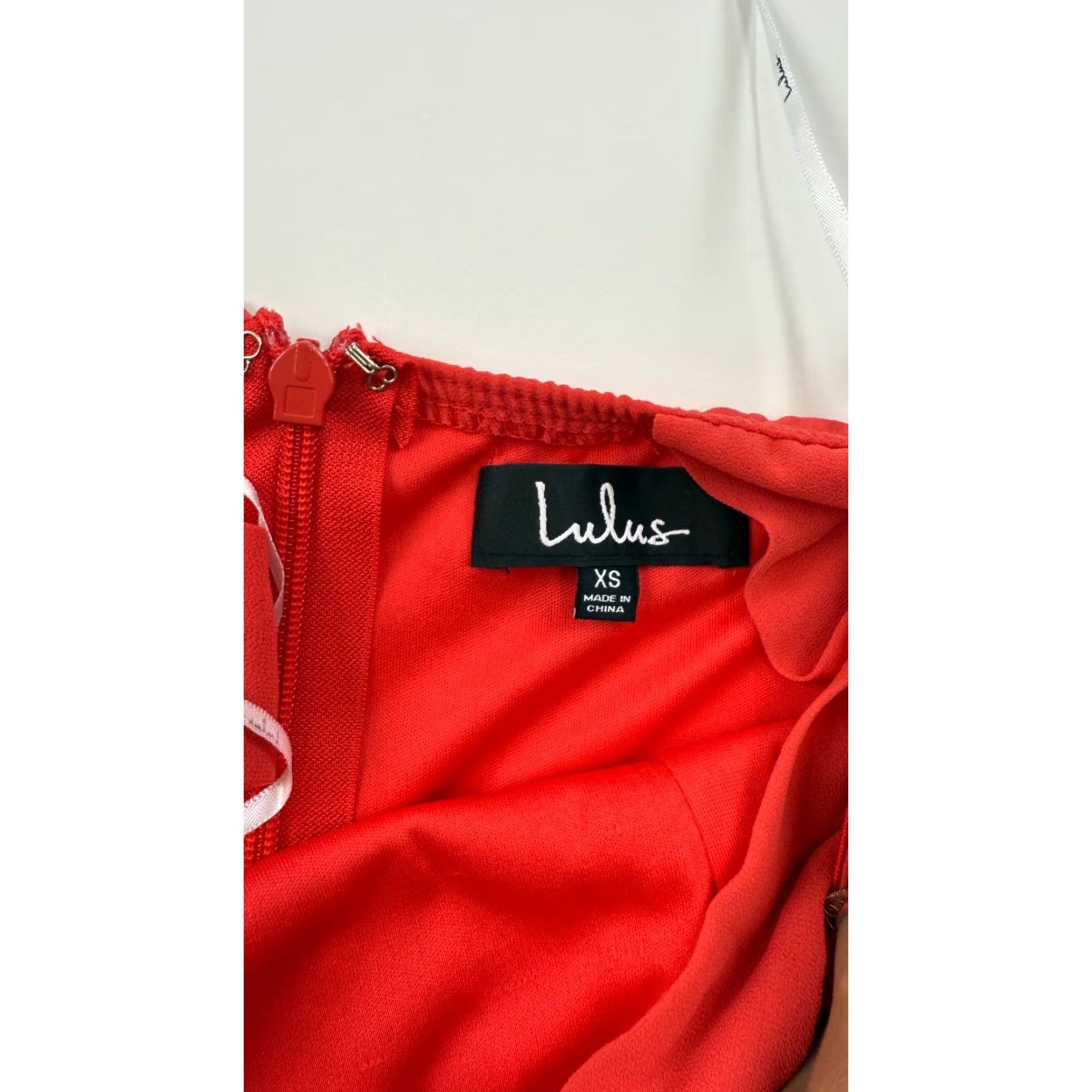 Lulus Lulus Dress Womens XS Red Forevermore Skater Mini Fitted Bodice Halter Back Zip Sleeveless Collared Classic 60s 70s? Size XS / US 0-2 / IT 36-38 - 5 Thumbnail