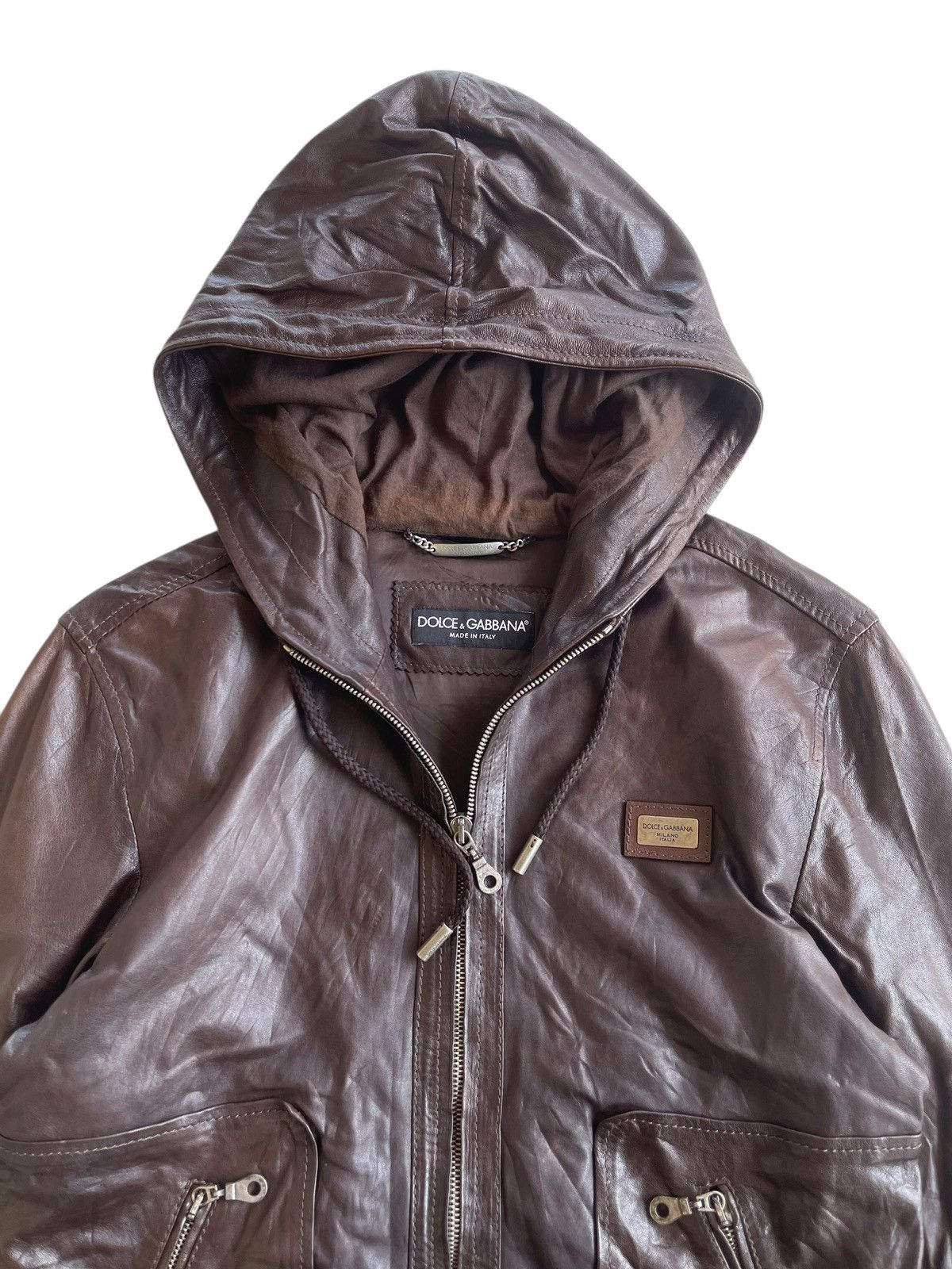 Dolce & Gabbana Dolce & Gabbana Lambskin Hooded Size US S / EU 44-46 / 1 - 5 Thumbnail