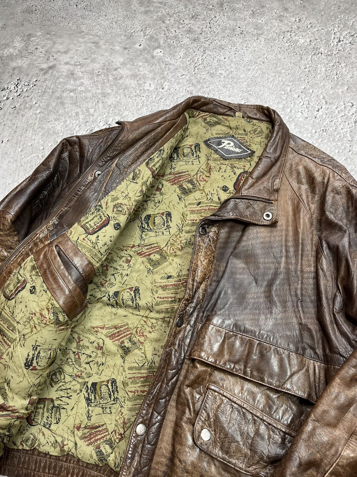 Genuine Leather Vintage Military Aviator Pilot Leather Jacket S Distressed Size US S / EU 44-46 / 1 - 11 Thumbnail
