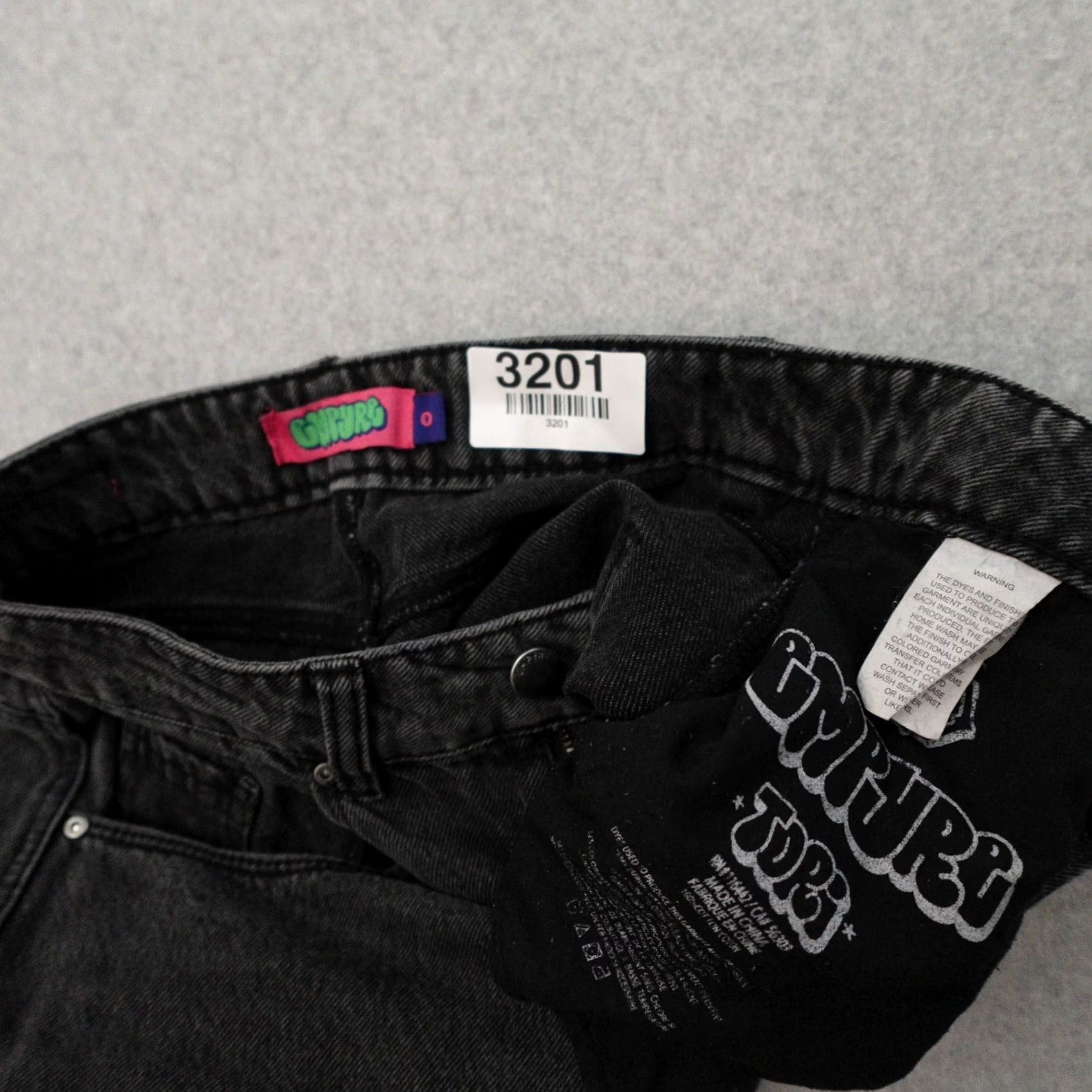 Empyre EMPYRE Jeans Womens 0 Tori Denim Skater Carpenter Baggy 0x30 Faded Charcoal Size 25" / US 0 / IT 36 - 4 Thumbnail