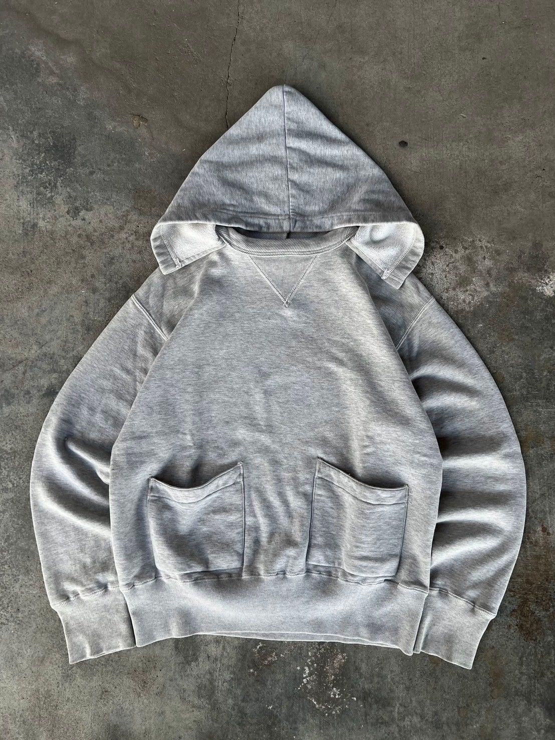 Vintage Thrashed After Hood Sweatshirt Size US S / EU 44-46 / 1 - 2 Thumbnail
