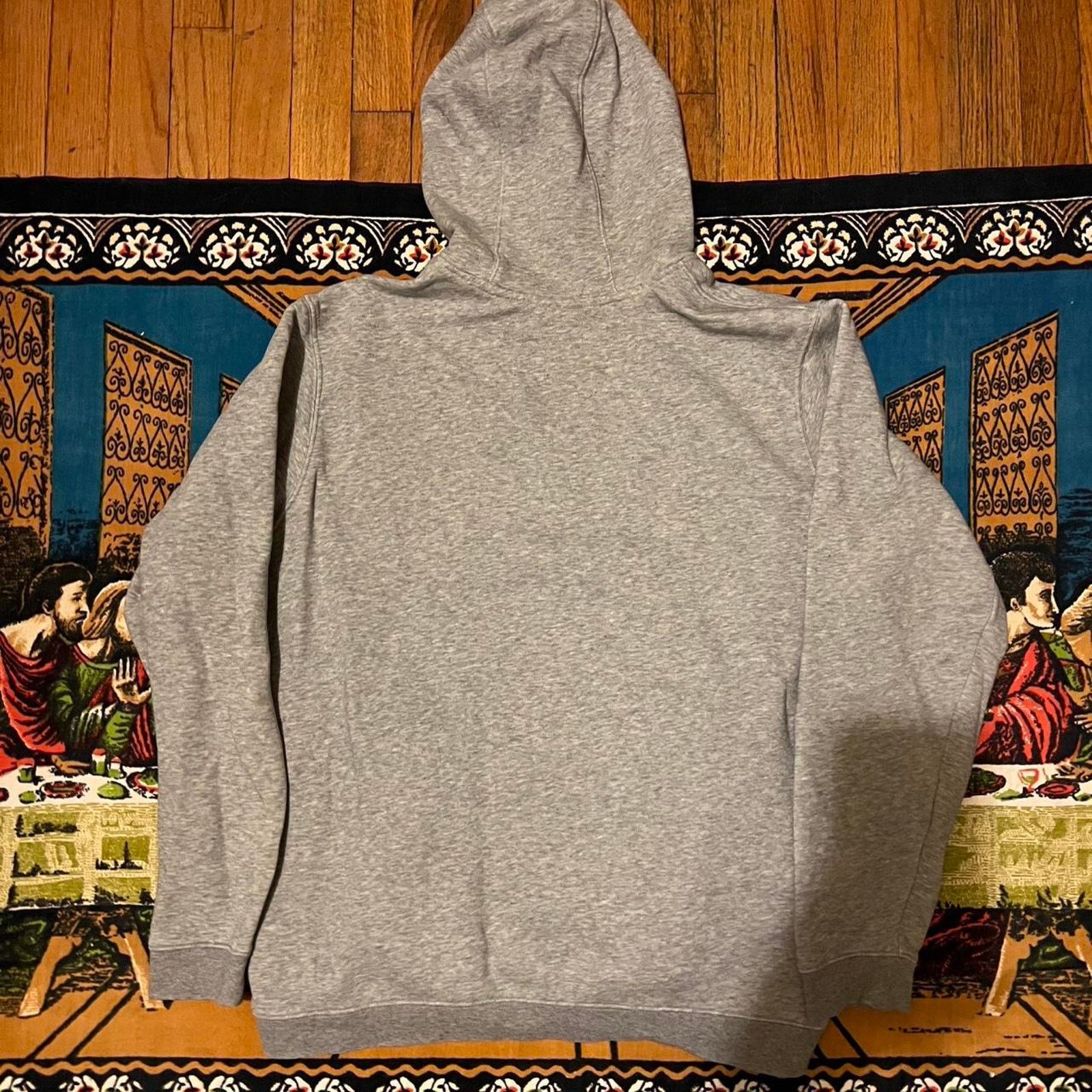 Nike Vintage grey nike hoodie small swoosh embroidered men xl Size US XL / EU 56 / 4 - 4 Thumbnail
