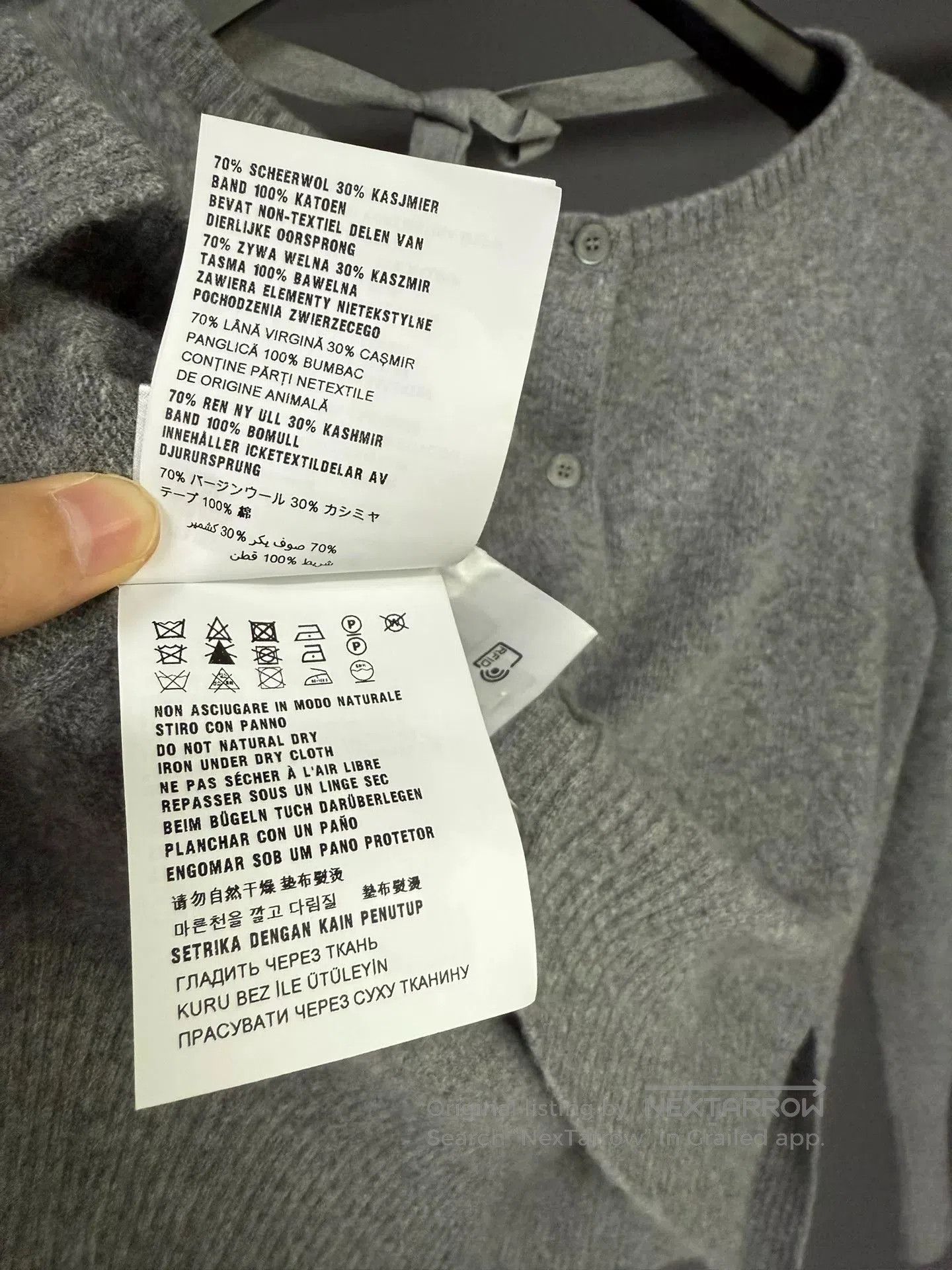 Miu Miu gray double. Size US M / EU 48-50 / 2 - 8 Thumbnail
