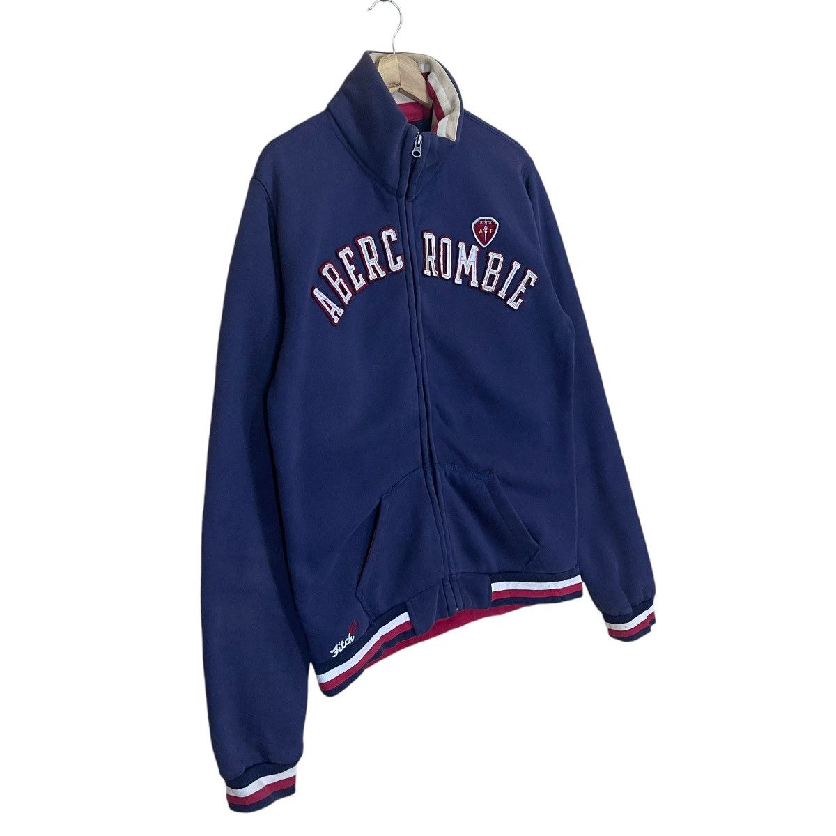 Abercrombie & Fitch Abercrombie Big Logo Embroidred Fullzip Sweater Size M Size US L / EU 52-54 / 3 - 2 Thumbnail