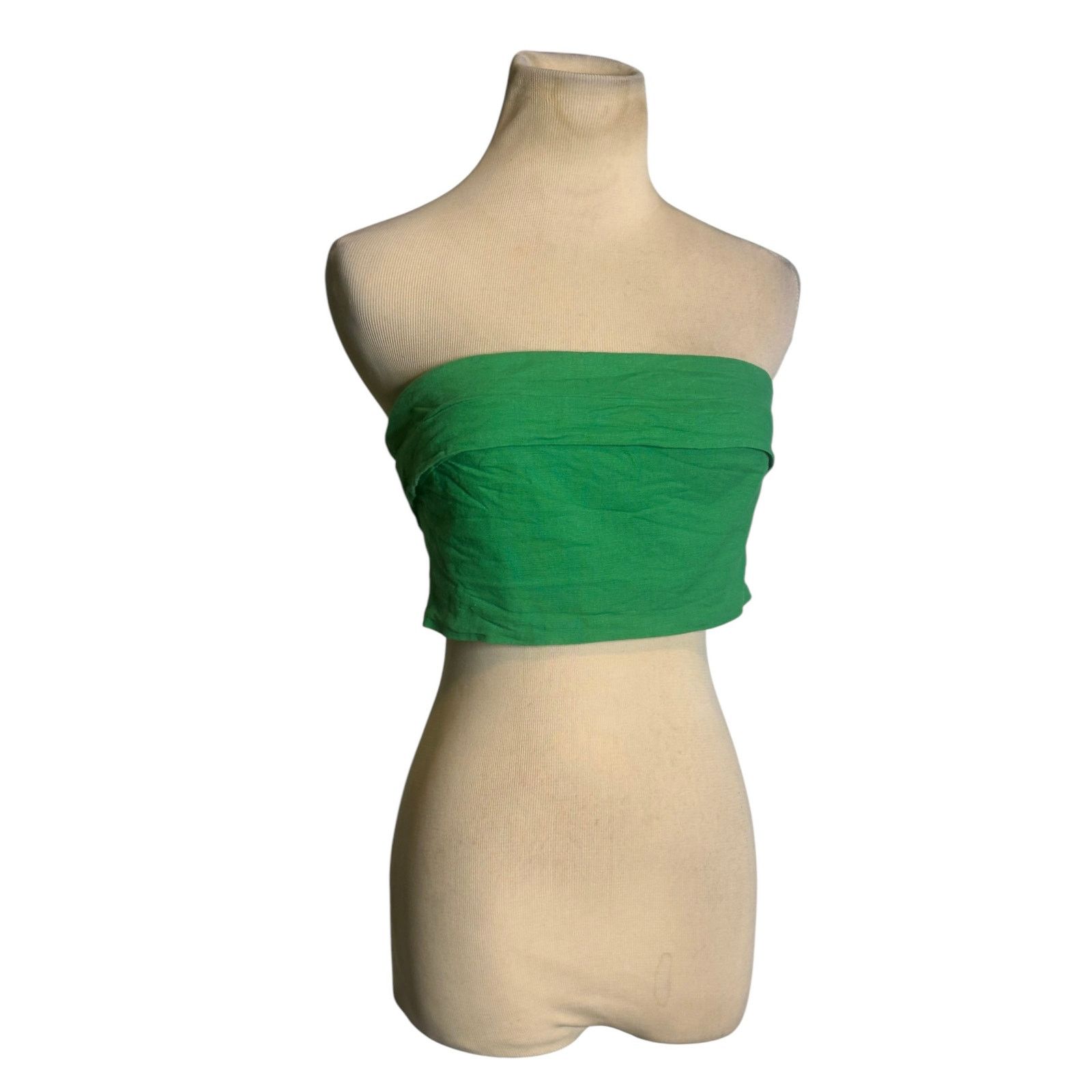 PRINCESS POLLY Princes Polly vibrant green bandeau strapless top size 4 Size S / US 4 / IT 40 - 10 Thumbnail