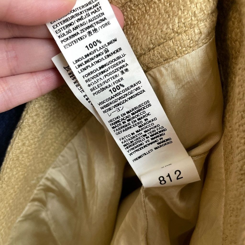 Zara Zara Linen Cargo Skirt with Front Slit 12 Size 34" / US 12 / IT 48 - 13 Thumbnail