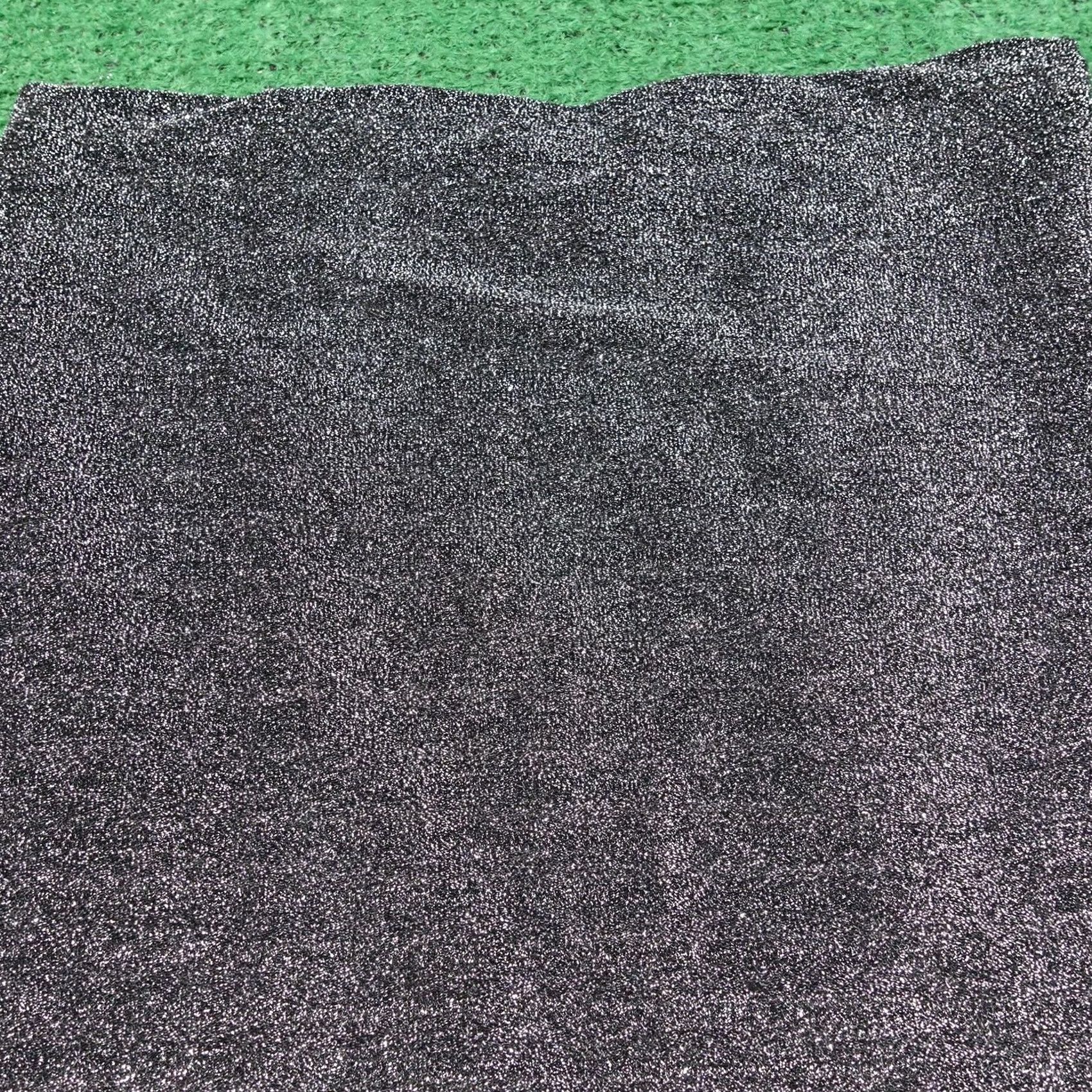 Express Express Skirt L Black Glitter Stretch Knit Short Lined Pull On Party Womens Size 36" / US 14 / IT 50 - 2 Thumbnail